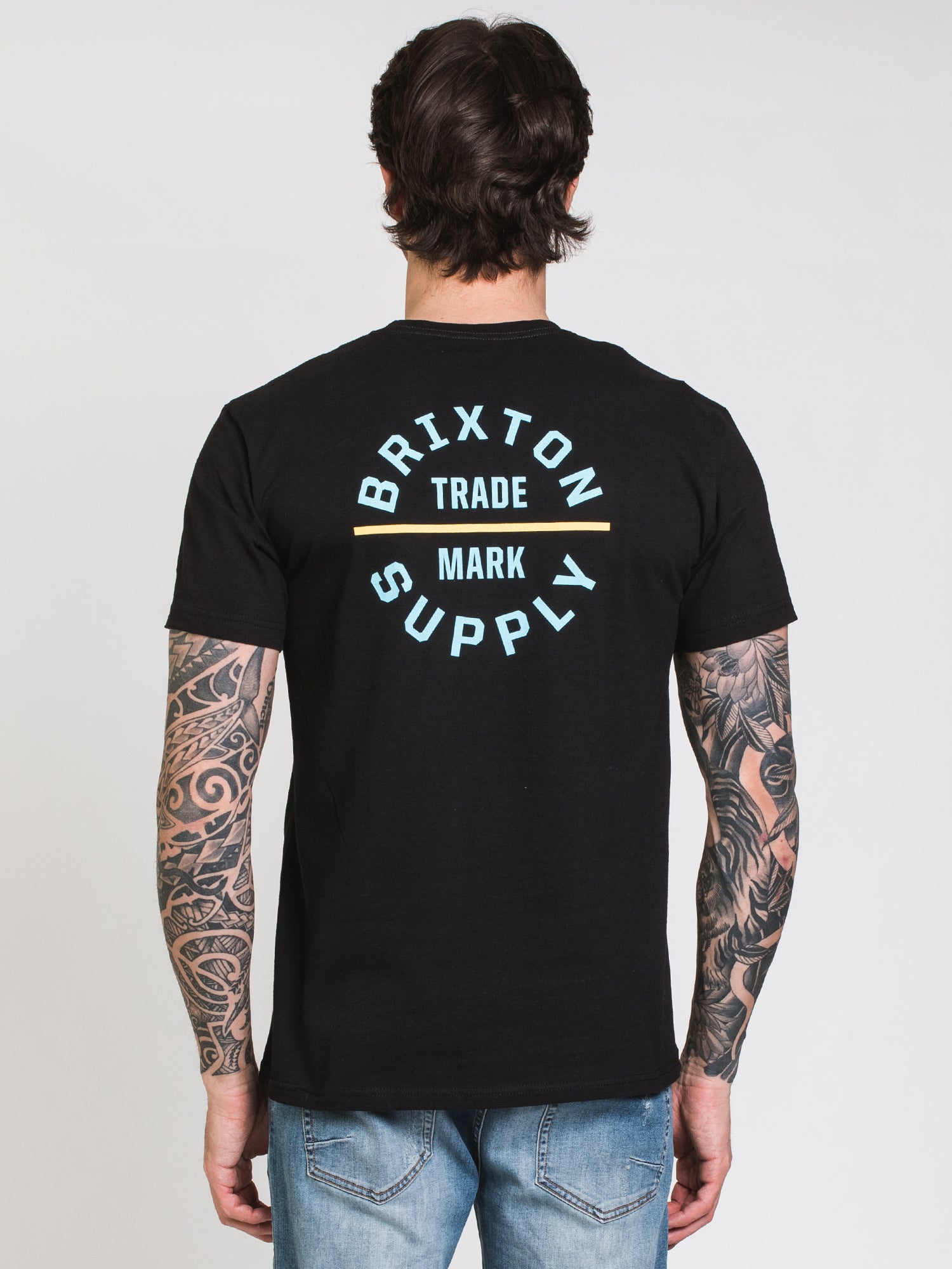 Brixton Oath V-Neck T-Shirt for Men - Soft Cotton Casual Tee - Clearance Sale | Perfect for Everyday Wear, Street Style & Layering