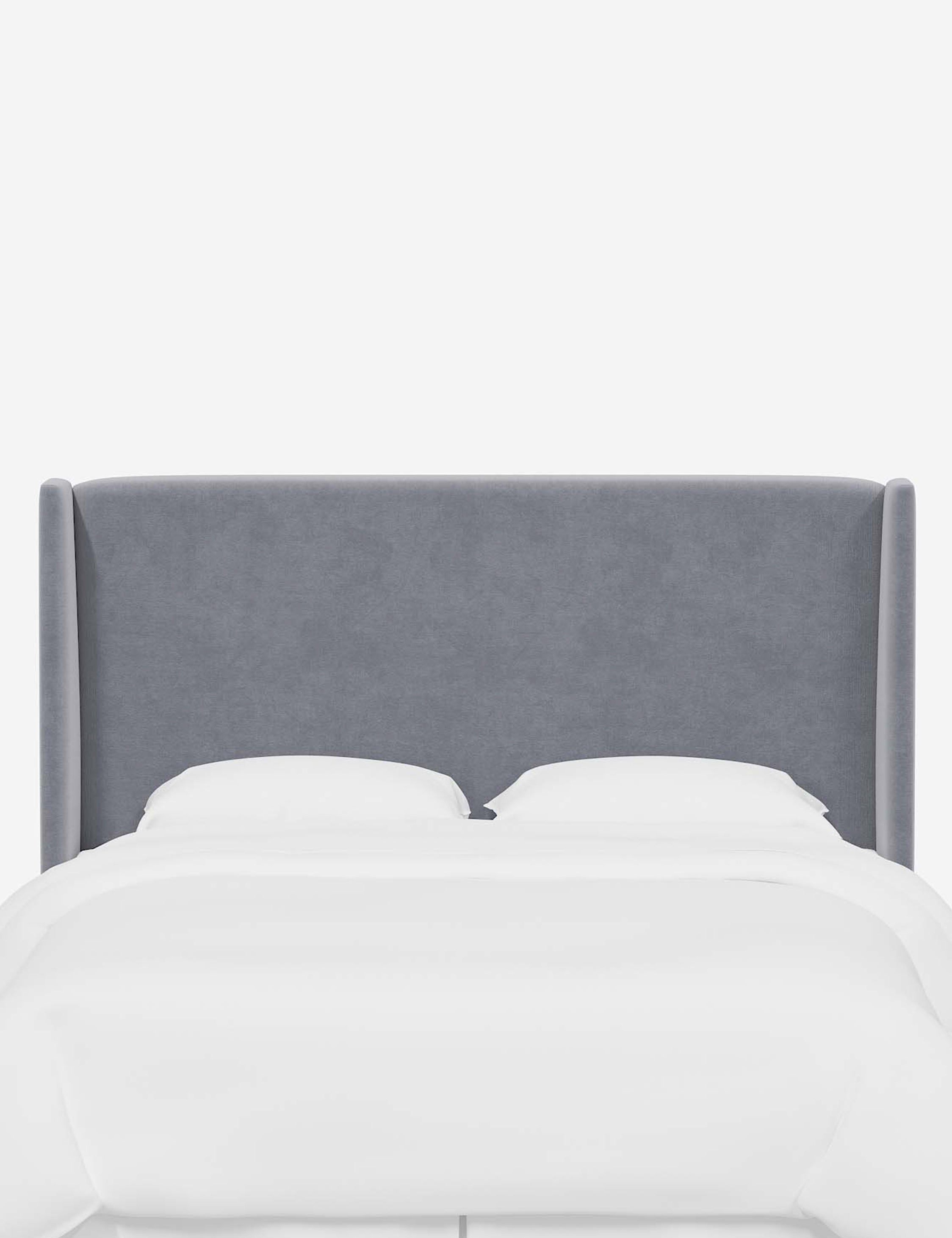 Adara Upholstered Headboard - Queen Size Bed Frame Headboard with Nailhead Trim - Perfect for Master Bedroom, Guest Room & Home Decor
