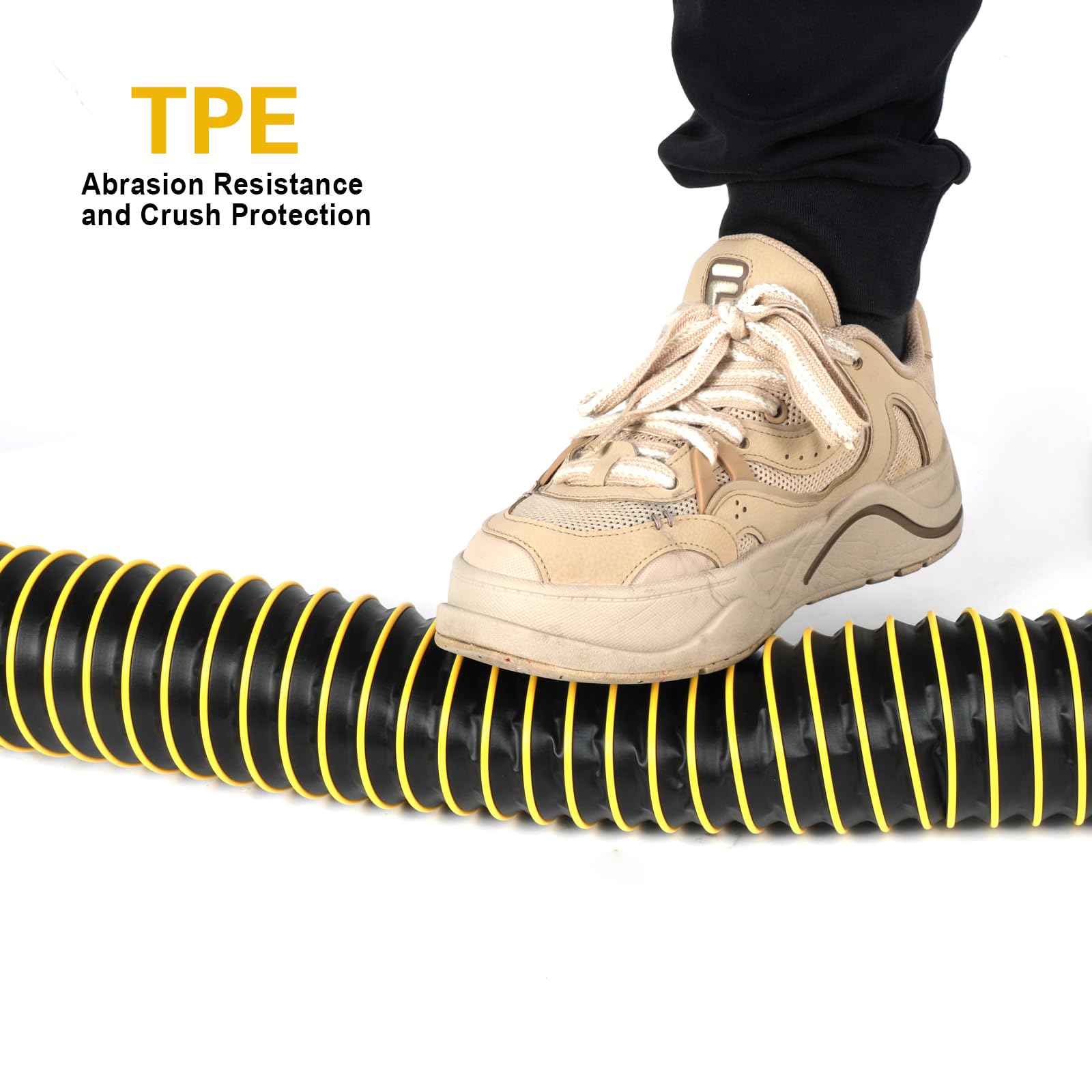 20FT Heavy Duty RV Sewer Hose Kit with Support Stand & Wrench - 24-Mil TPE Material for Maximum Abrasion & Crush Resistance - Pre-Attached Bayonet Fittings - Perfect for Camper, Motorhome & Travel Trailer Waste Disposal