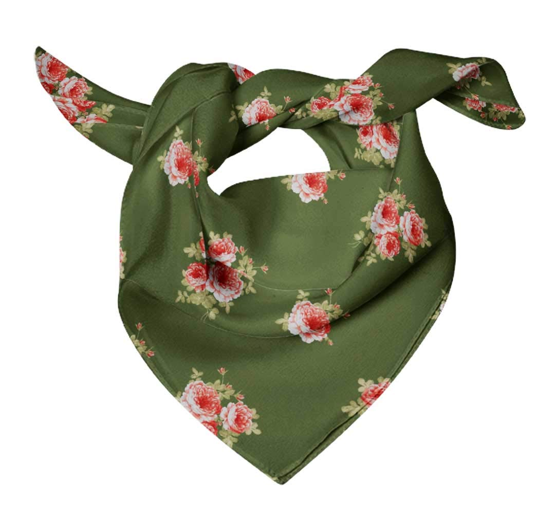 Bimba Printed Pure Silk Scarf for Women - Versatile Hair Wrap, Neck Scarf & Head Bandana - Elegant Fashion Accessory for Parties, Weddings & Everyday Wear