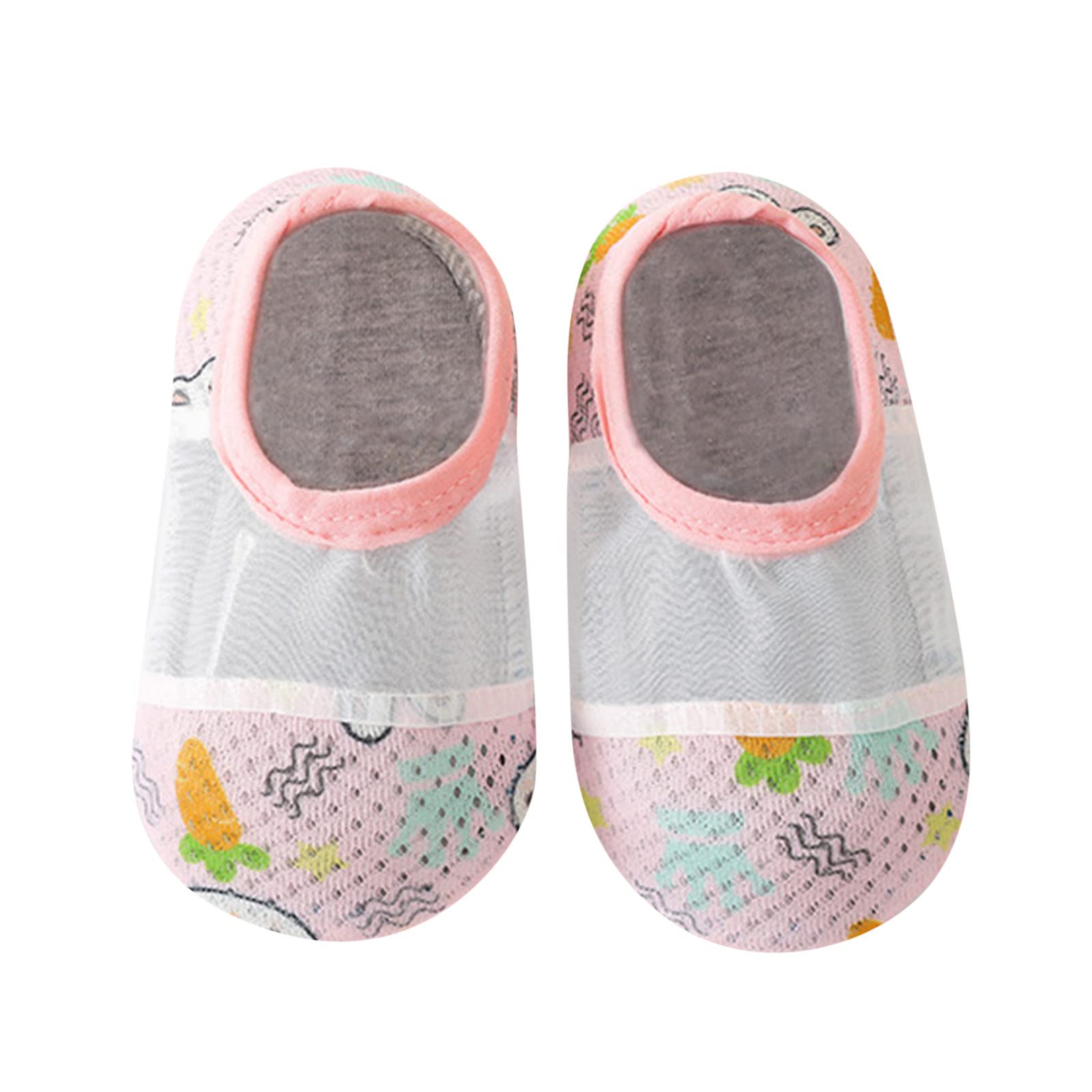 Adorable Animal Print Cartoon Socks for Toddlers - Breathable Mesh Non-Slip Barefoot Socks for Boys & Girls | Perfect for Playtime, Daycare & Indoor Activities