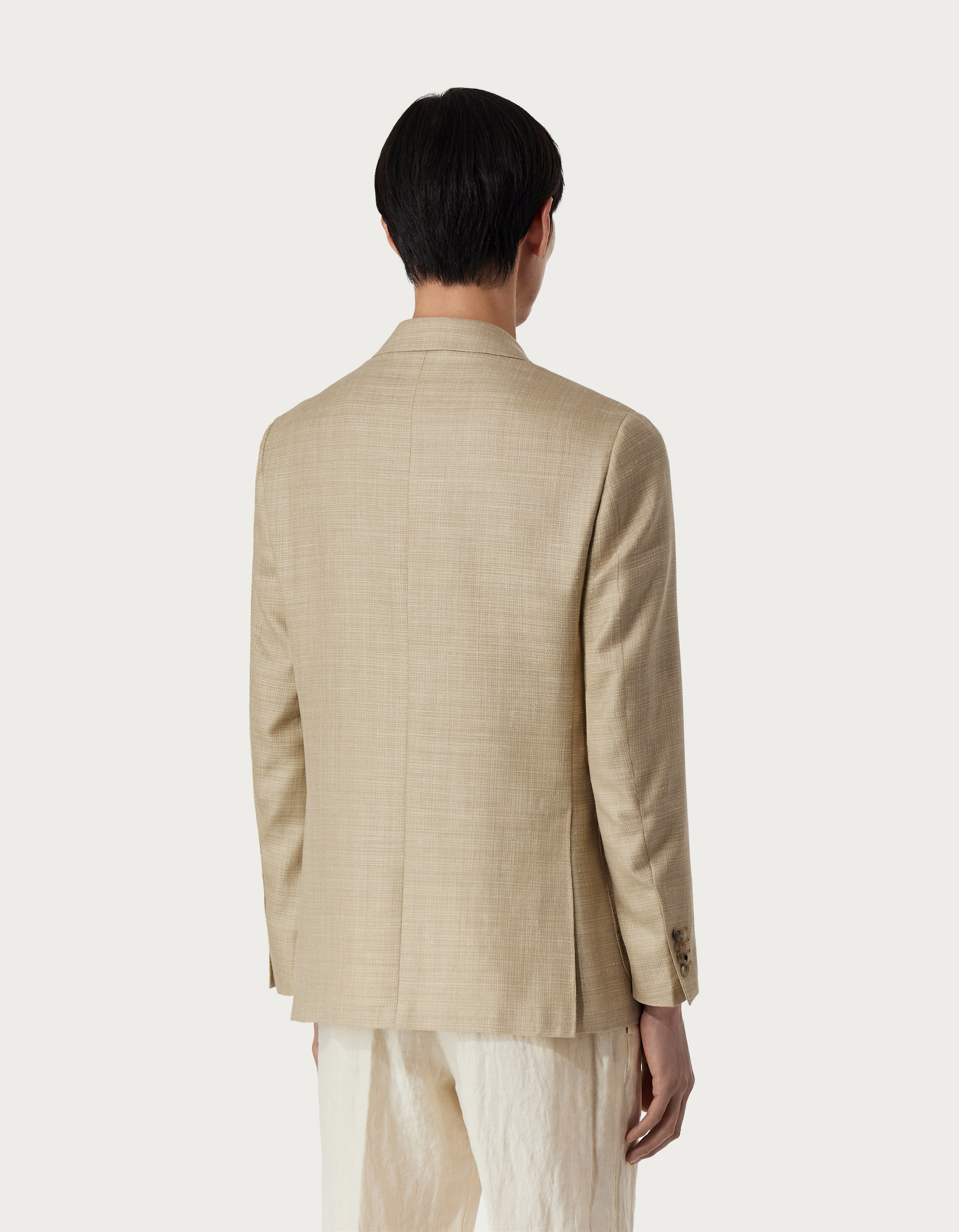 CANALI Men's Tan Solid Kei Sport Coat - Premium Slim Fit Blazer for Business & Casual Wear - Perfect for Office, Weddings & Special Events