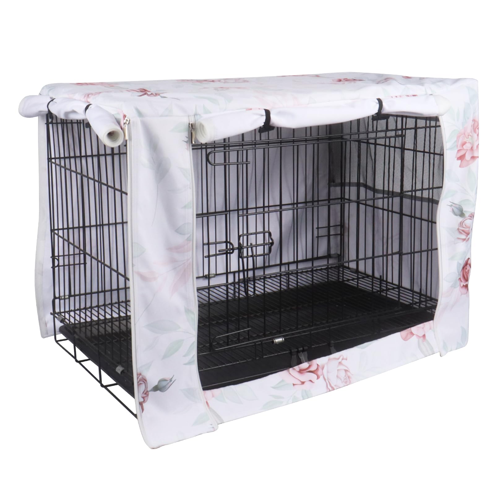 Durable Polyester Dog Crate Cover - Universal Fit for 48-Inch Wire Dog Crates | Pet Home Decor & Stress Relief Solution for Travel, Vet Visits & Home Comfort