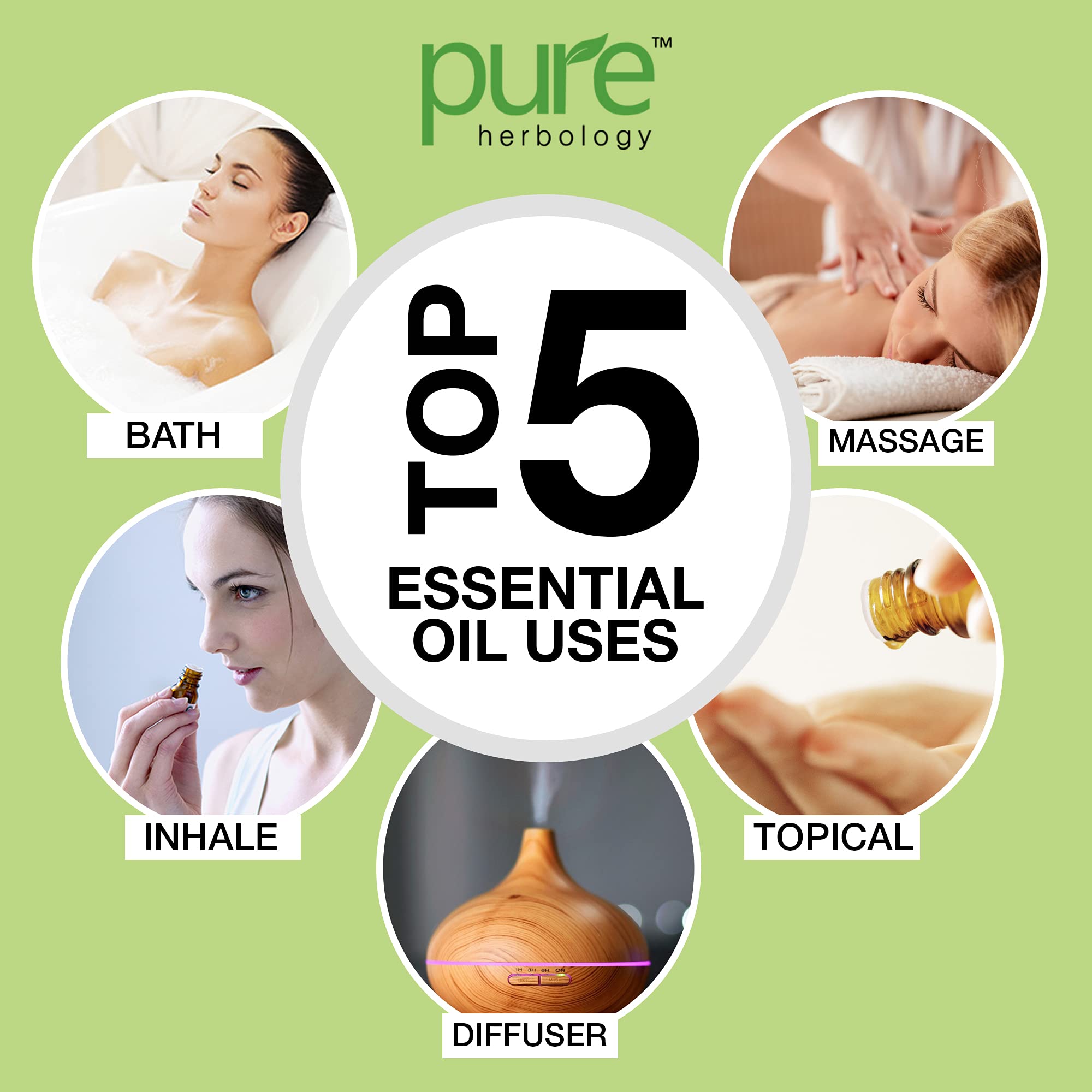 Pure Patchouli Essential Oil 15ml - Skin & Hair Care, Stress Relief for Aromatherapy