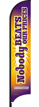 OVERSTOCK Feather Flag Banner - High Quality Custom Feather Flags for Advertising & Events | Best Prices Guaranteed | Perfect for Grand Openings, Sales Promotions & Outdoor Marketing