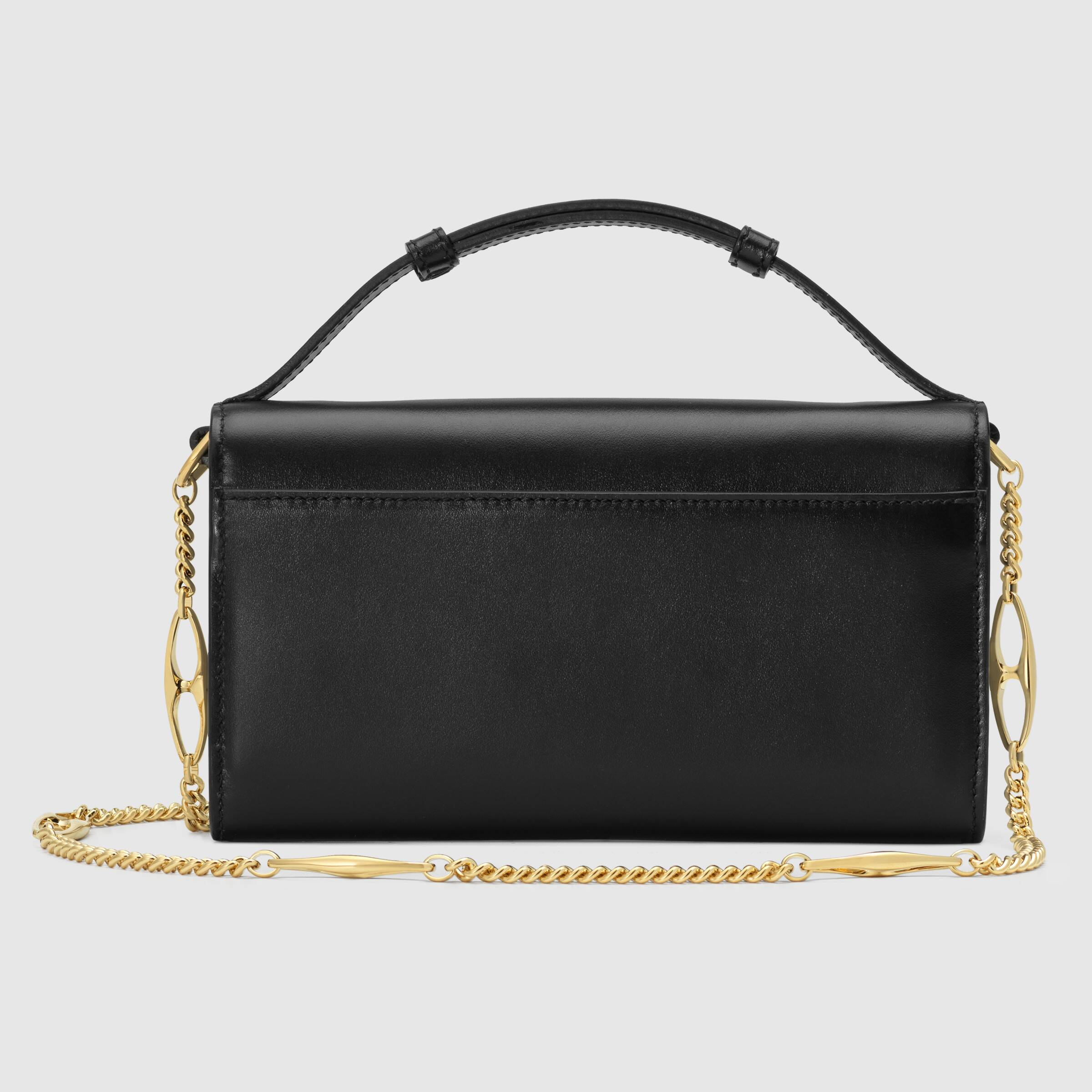 Gucci Zumi Black Smooth Leather Mini Bag for Women - Luxury Designer Crossbody Purse for Evening Out & Party | Fashionable & Elegant Accessory