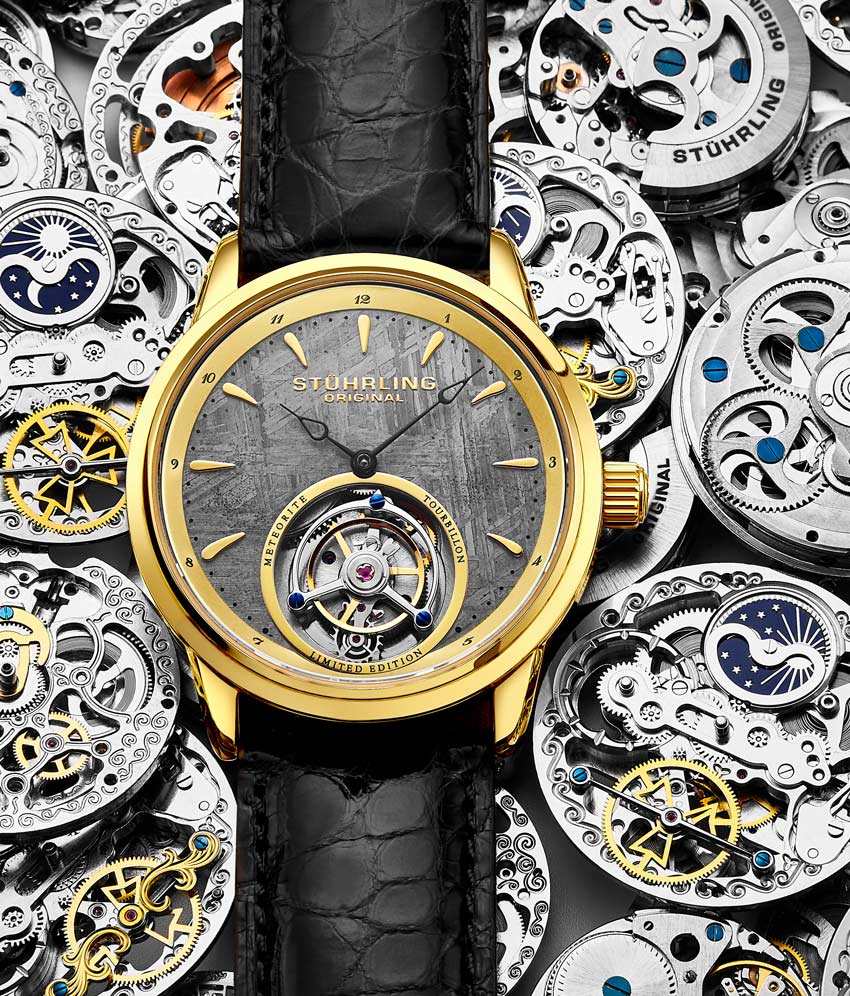 Galactic Labyrinth 42mm Tourbillon Watch - Luxury Automatic Mechanical Timepiece for Men - Perfect for Formal Events, Business Meetings & Collector's Display