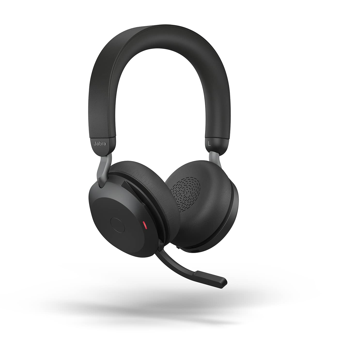 Jabra Evolve2 75 Wireless Headset with 8-Microphone Technology - Active Noise Cancelling Bluetooth Headphones for PC, MS Teams & Office Work - USB-A Adapter Included - Black - Perfect for Remote Work, Video Calls & Professional Meetings