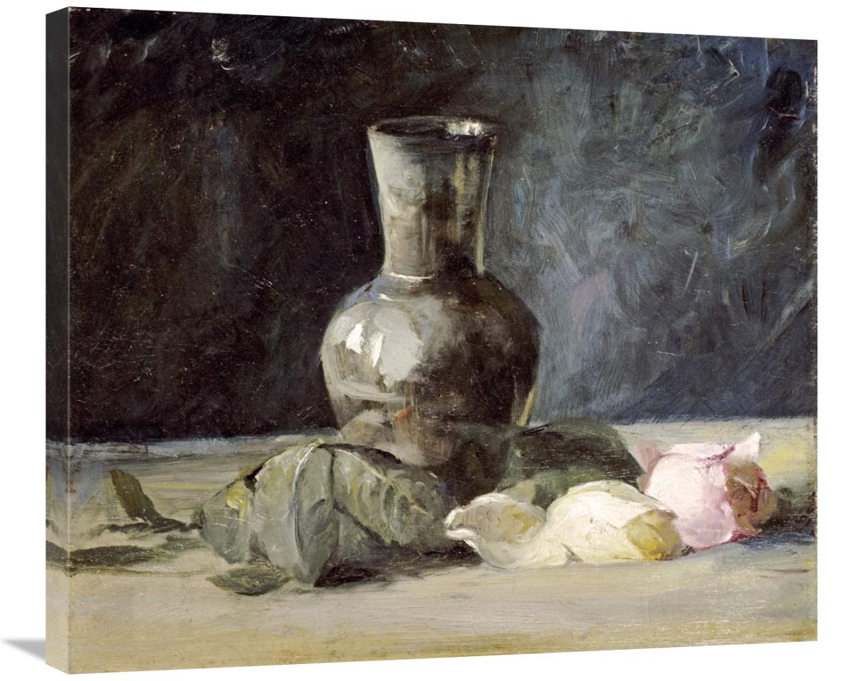30 Inch Vase & Roses Art Print by Julian Alden Weir - Floral Wall Decor for Living Room, Bedroom & Office - Vintage Home Decor Gift Idea