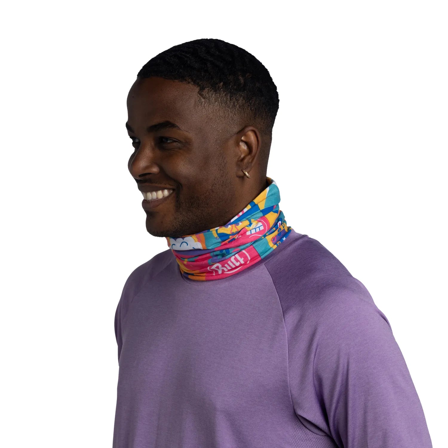 CoolNet UV® Cooling Neck Gaiter - Pride Multi-Color for Outdoor Sports & Summer Activities - Hiking, Running, Cycling, Fishing, and Beach Protection