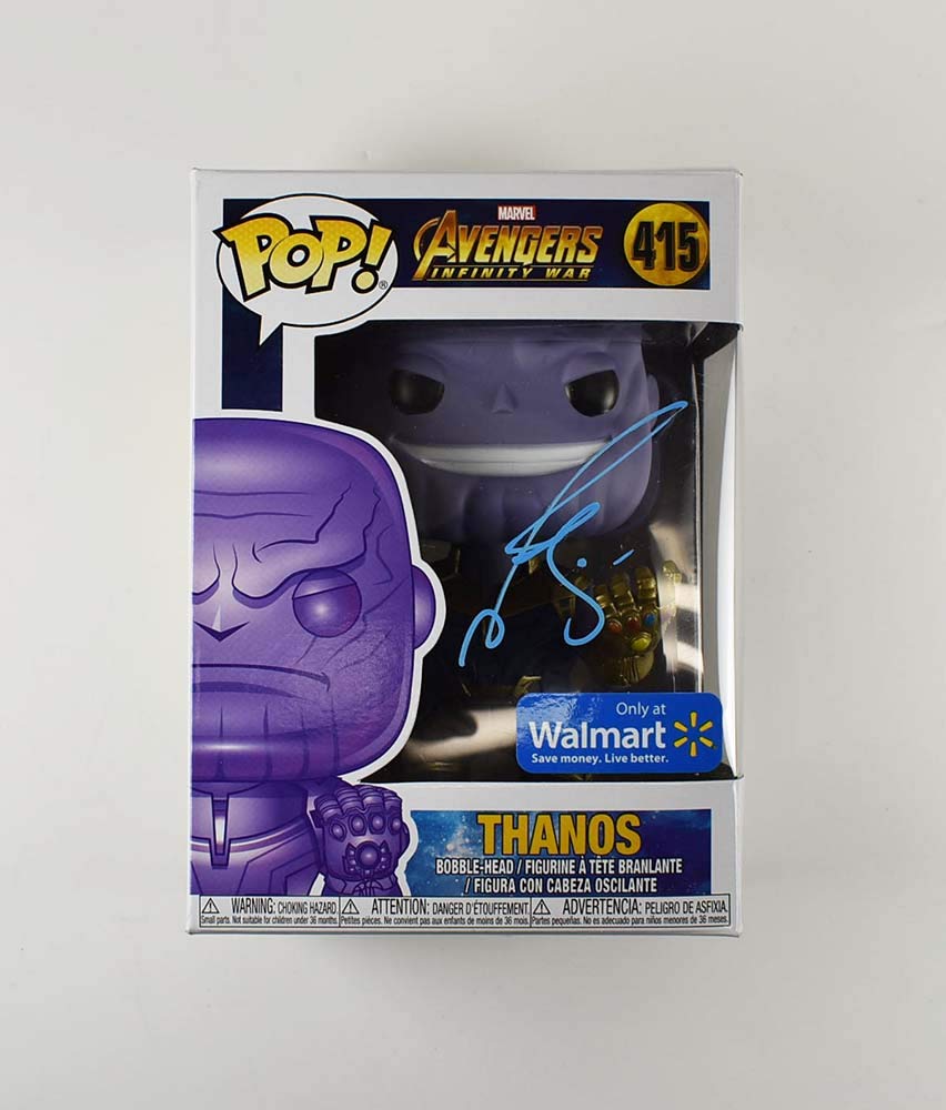 Josh Brolin Thanos Avengers Infinity War Endgame #415 Walmart Exclusive Autographed Funko Pop - GA Certified Authentic with COA - Perfect for Marvel Collectors & Display