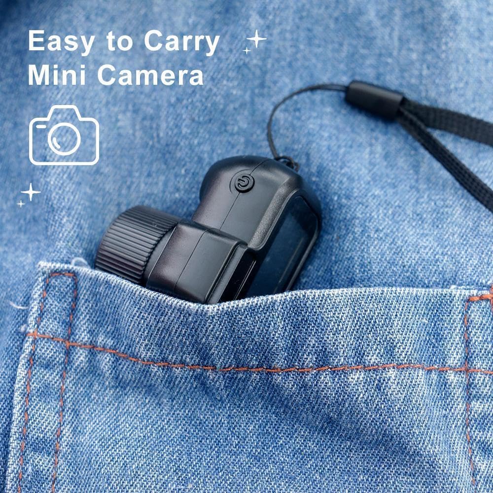 1080P HD Mini Keychain Camera with 8 Filters - Indoor/Outdoor Use