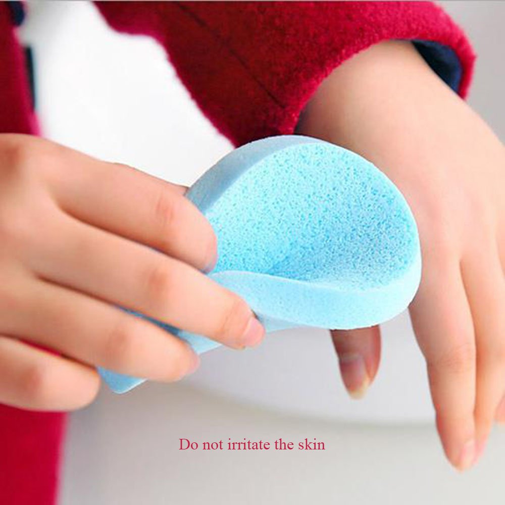 WAQIONG 5PCS Makeup Remover Sponges - Reusable Cleansing Puffs for Wet & Dry Use, Gentle Face Washing & Makeup Removal, Soft Exfoliating Beauty Sponge for Daily Skincare Routine (Perfect for Travel & On-the-Go Cleansing)