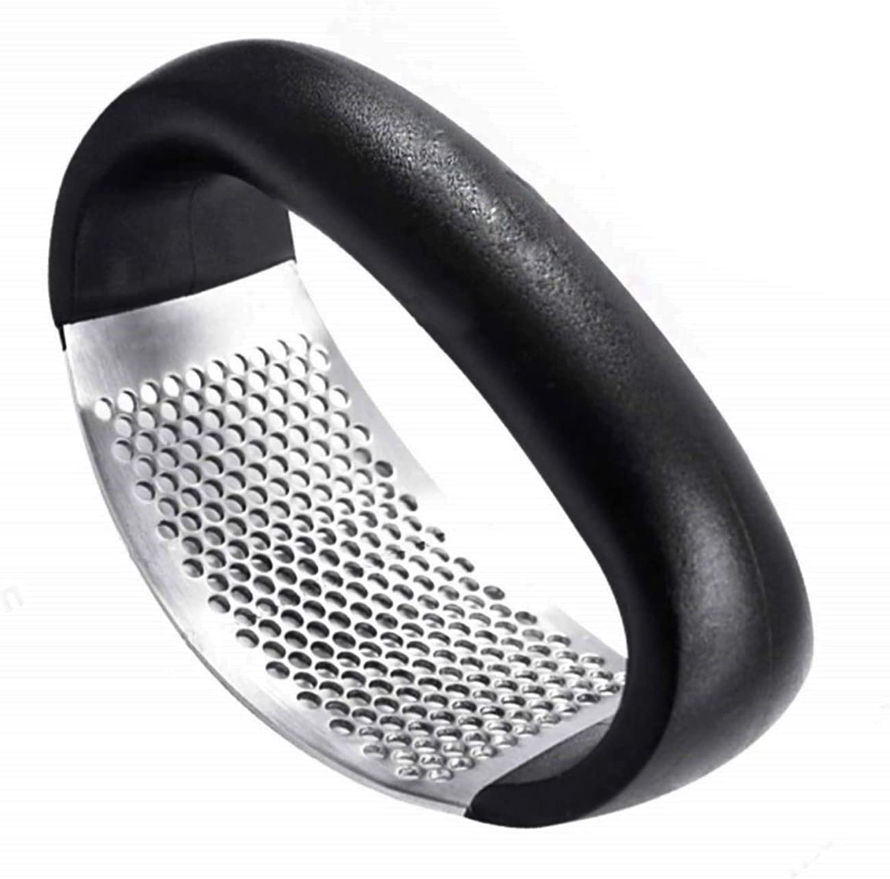 Premium Stainless Steel Garlic Press Rocker - Heavy Duty Garlic & Ginger Crusher, Mincer & Squeezer - Ergonomic Kitchen Gadget for Cooking, Baking & Meal Prep - YIKUER