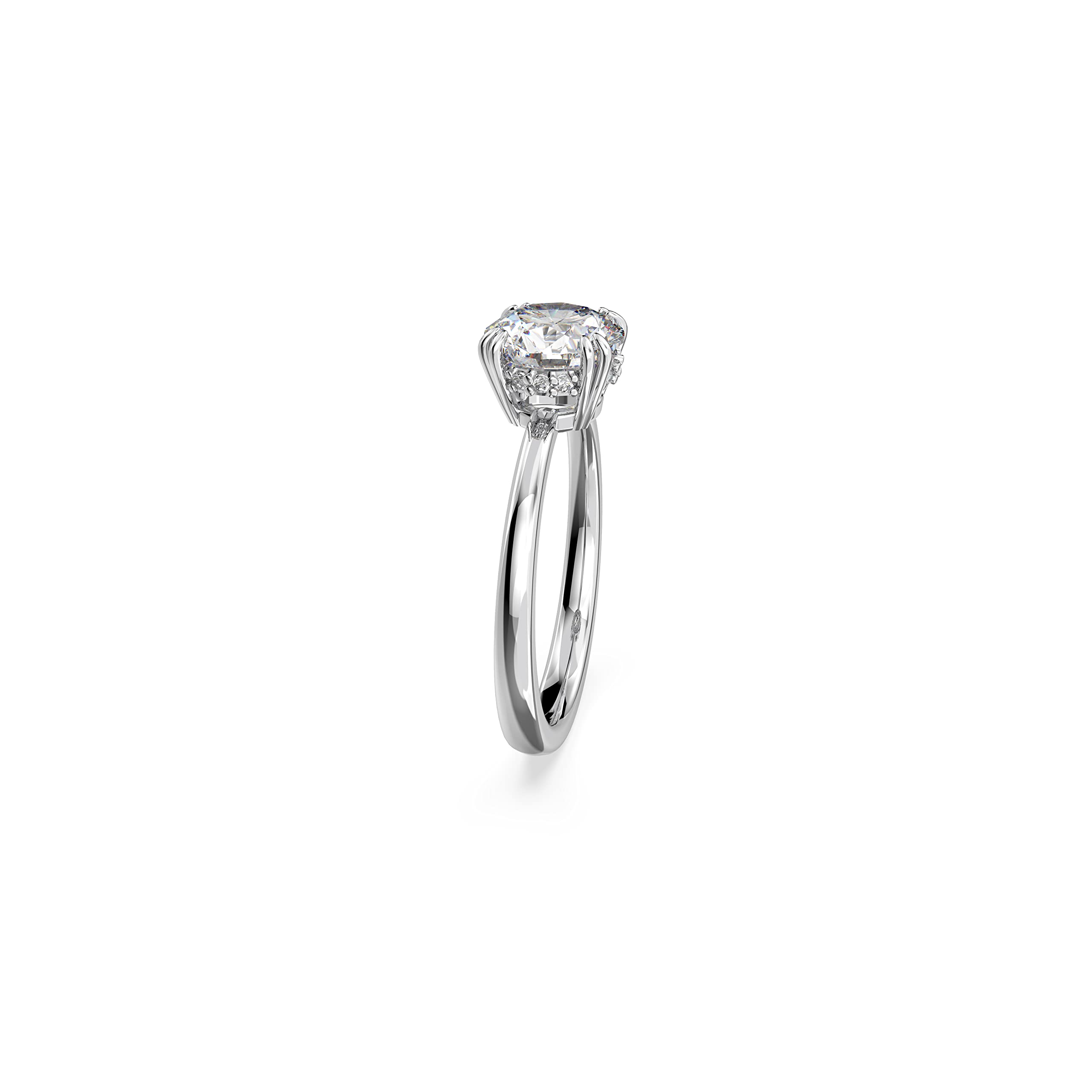 Swarovski Constella Cocktail Ring - Princess Cut Crystal Jewelry for Parties & Gala Events