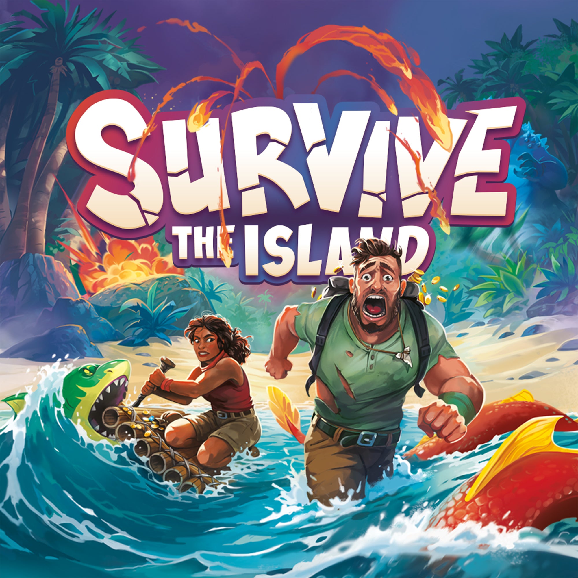 Survive The Island - Adventure Board Game for Family & Friends | Strategy Survival Game for Game Nights, Camping Trips & Team Building Activities