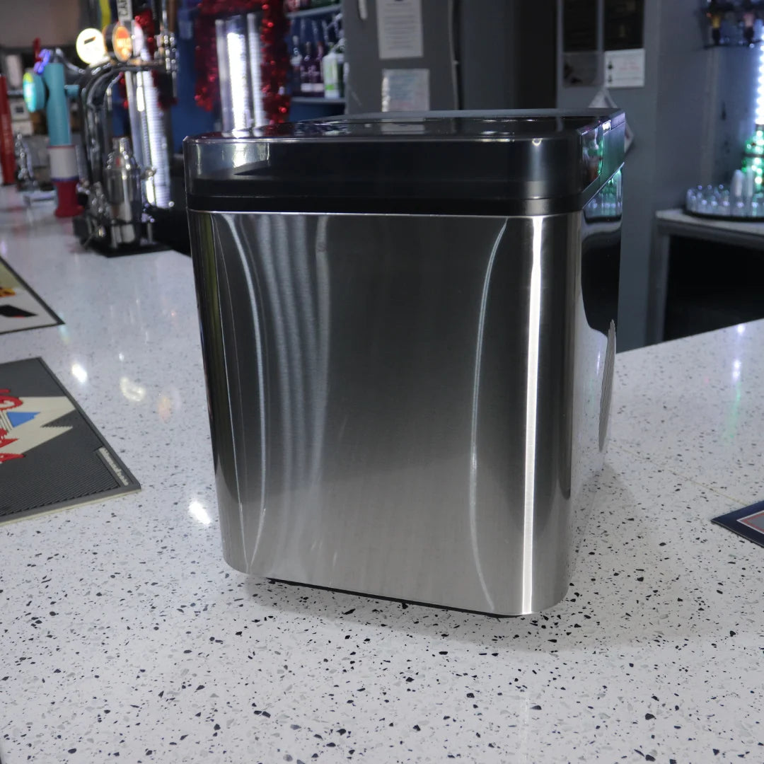Fast Countertop Ice Maker - Makes Ice Cubes in 9 Minutes | Compact Portable Ice Machine for Home, Office, or RV | Refurbished