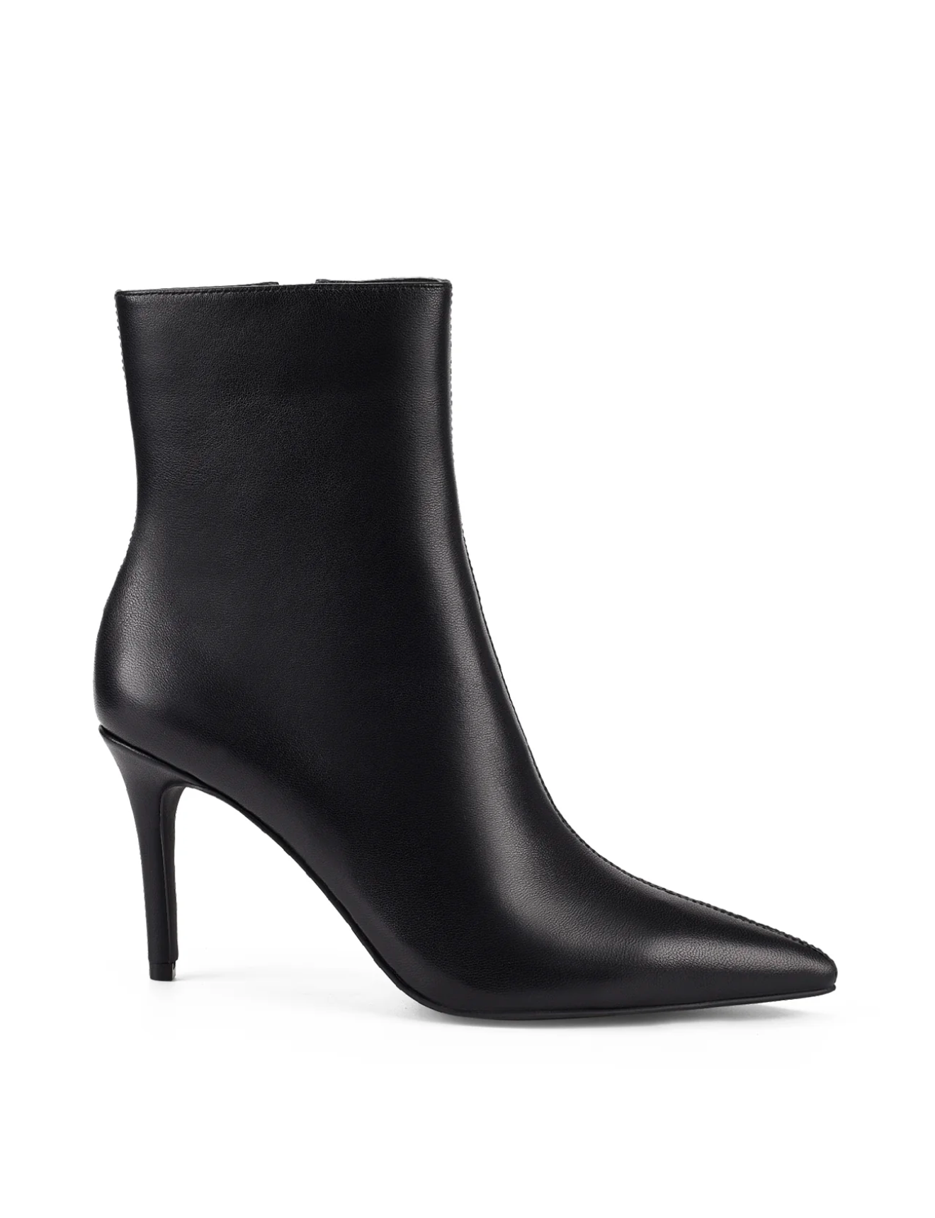 Black Leather Wisp Ankle Boots for Women - Stylish & Comfortable Fall/Winter Fashion Booties for Casual Outfits & Office Wear