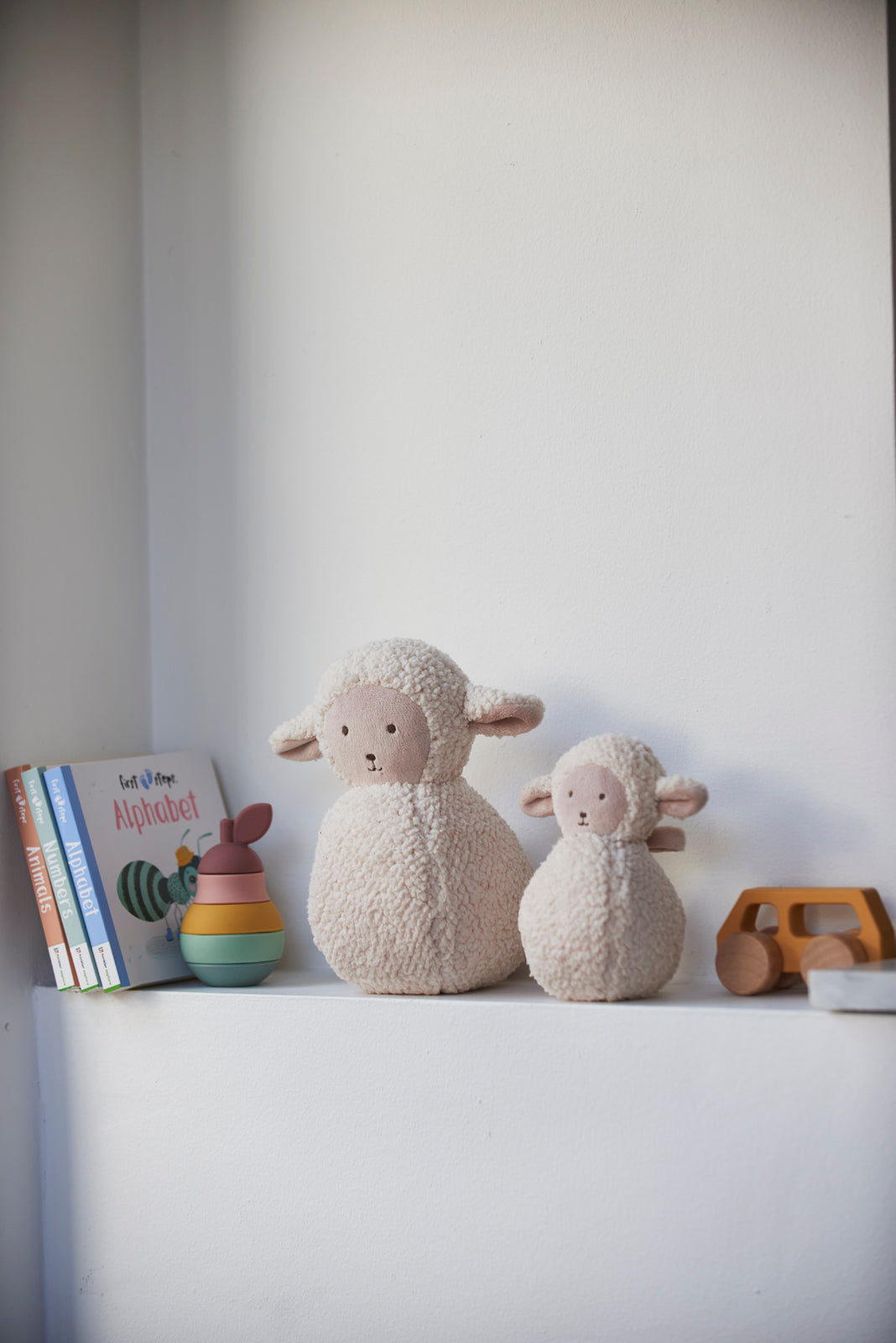 Roly Poly Sophie Sheep Set - Cute Tumbling Toy for Babies & Toddlers - Perfect for Playtime, Sensory Development & Nursery Decor