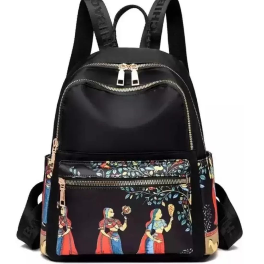 Stylish Women's Printed Backpack - Fashionable Casual Daypack for Work, School & Travel | Lightweight Durable Laptop Backpack with Multiple Pockets