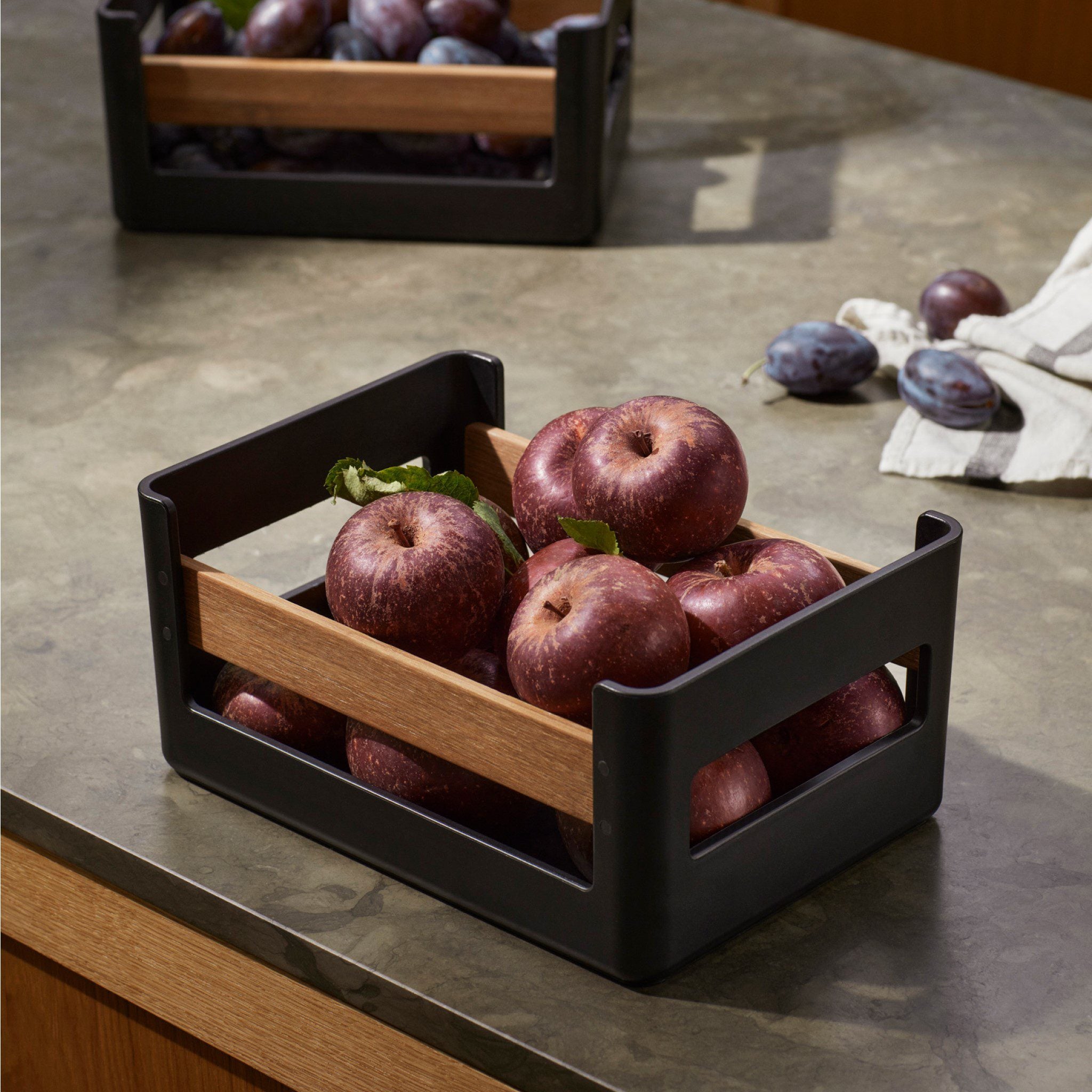 EVA SOLO Nordic Kitchen Pantry Crate - Stylish Storage Basket for Fruits, Vegetables & Kitchen Organization - Perfect for Pantry, Countertop or Farmhouse Decor