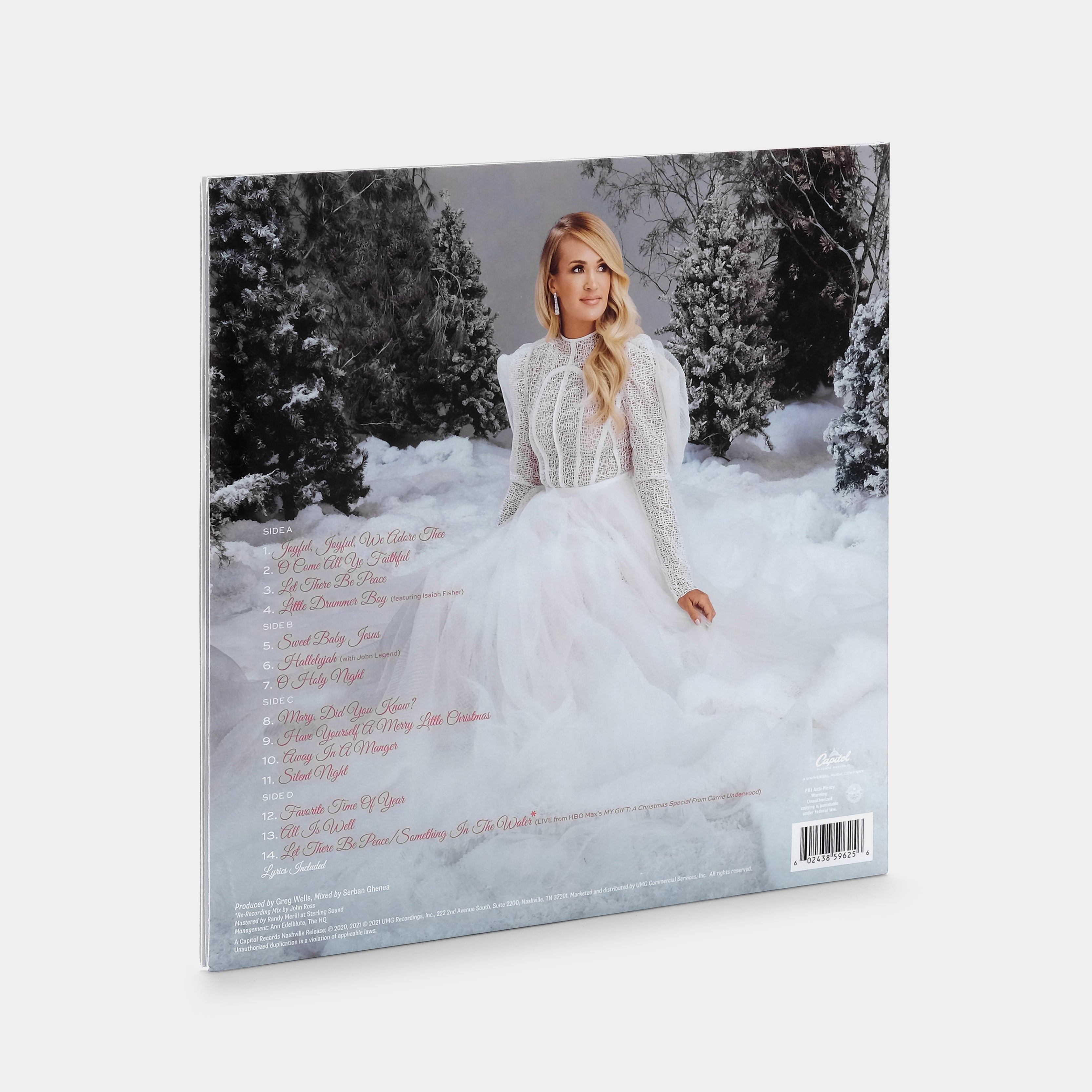 Carrie Underwood My Gift 2xLP Crystal Clear Vinyl Record - Limited Edition Double LP for Music Collectors & Holiday Gift Giving
