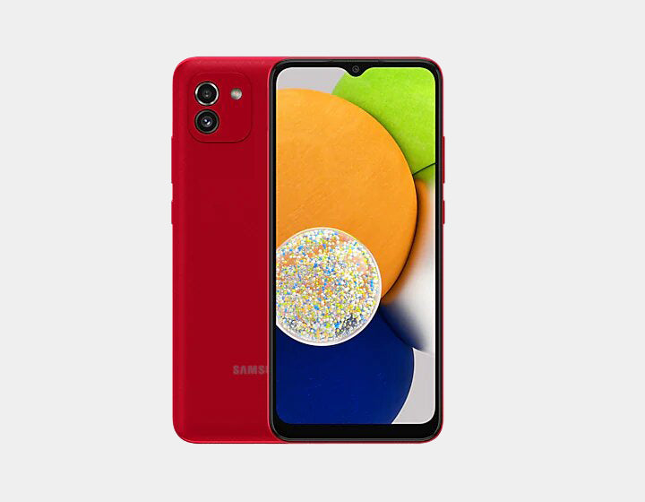 Samsung Galaxy A03 A035M 32GB 3GB RAM Dual SIM Unlocked GSM Phone (Latin Version) - Red | Budget Smartphone for Streaming, Social Media & Everyday Use