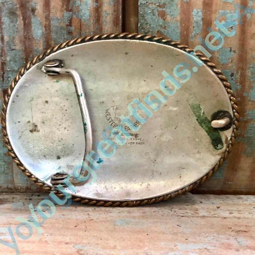 Vintage Tex Tan Western Cowboy Belt Buckle - Genuine Leather Strap - Classic Rodeo Style for Men & Women - Perfect for Country Music Festivals, Rodeo Events & Western Fashion Outfits