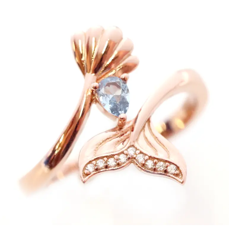 Aquaria Ring - Elegant Stainless Steel Jewelry for Women, Durable & Hypoallergenic, Perfect for Everyday Wear, Gift Giving & Special Occasions