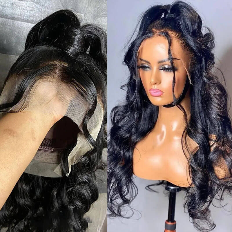 Eullair 360 Lace Frontal Wig - 100% Human Hair, Breathable & Versatile (12-30 Inch) - Perfect for Daily Wear, Cosplay, and Special Occasions