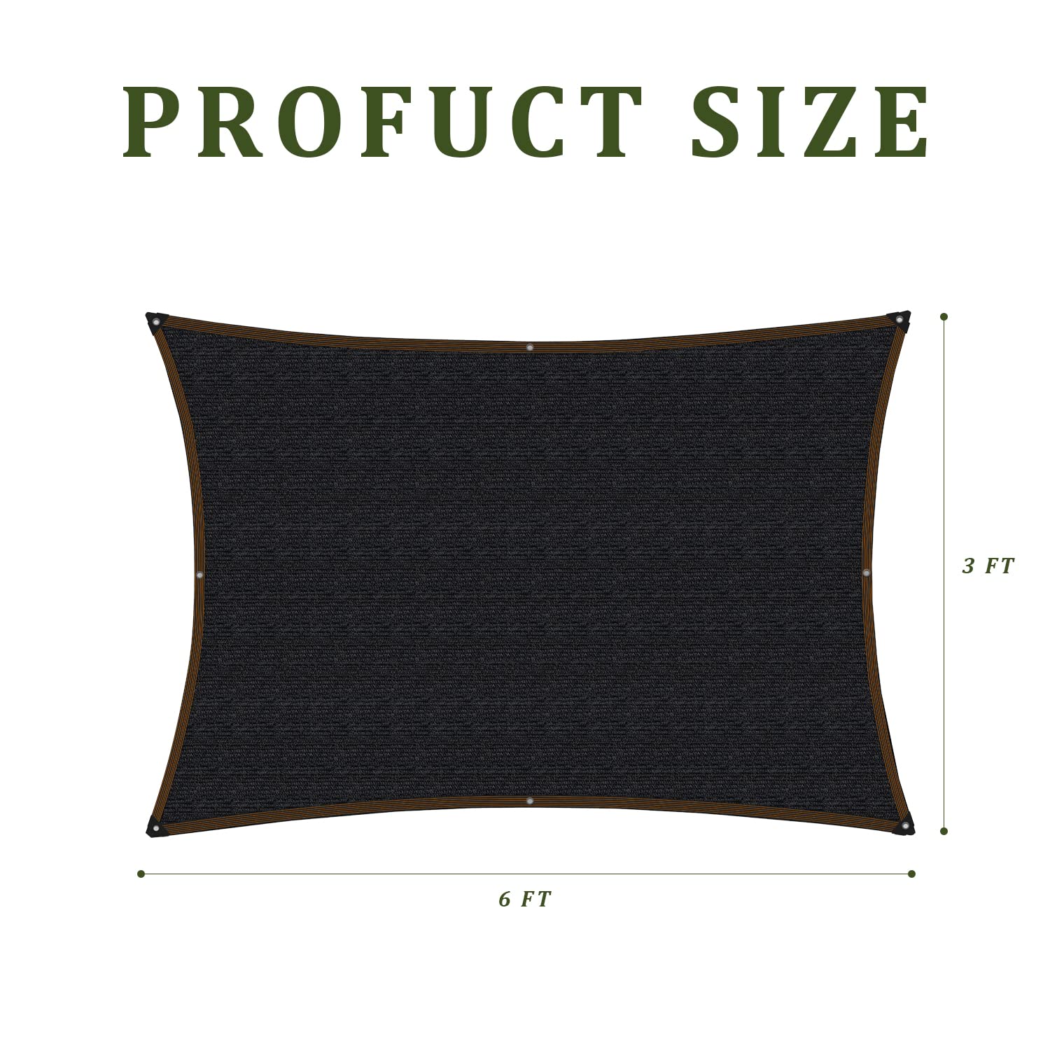 90% UV Block Garden Shade Cloth 6'x3' - Plant Protection Cover for Greenhouse, Chicken Coop & Dog Kennel | Sun Tarp for Patios, Backyard & Balcony | Durable Outdoor Canopy with Grommets (2x1m) - Perfect for Summer Heat Protection & Plant Growth