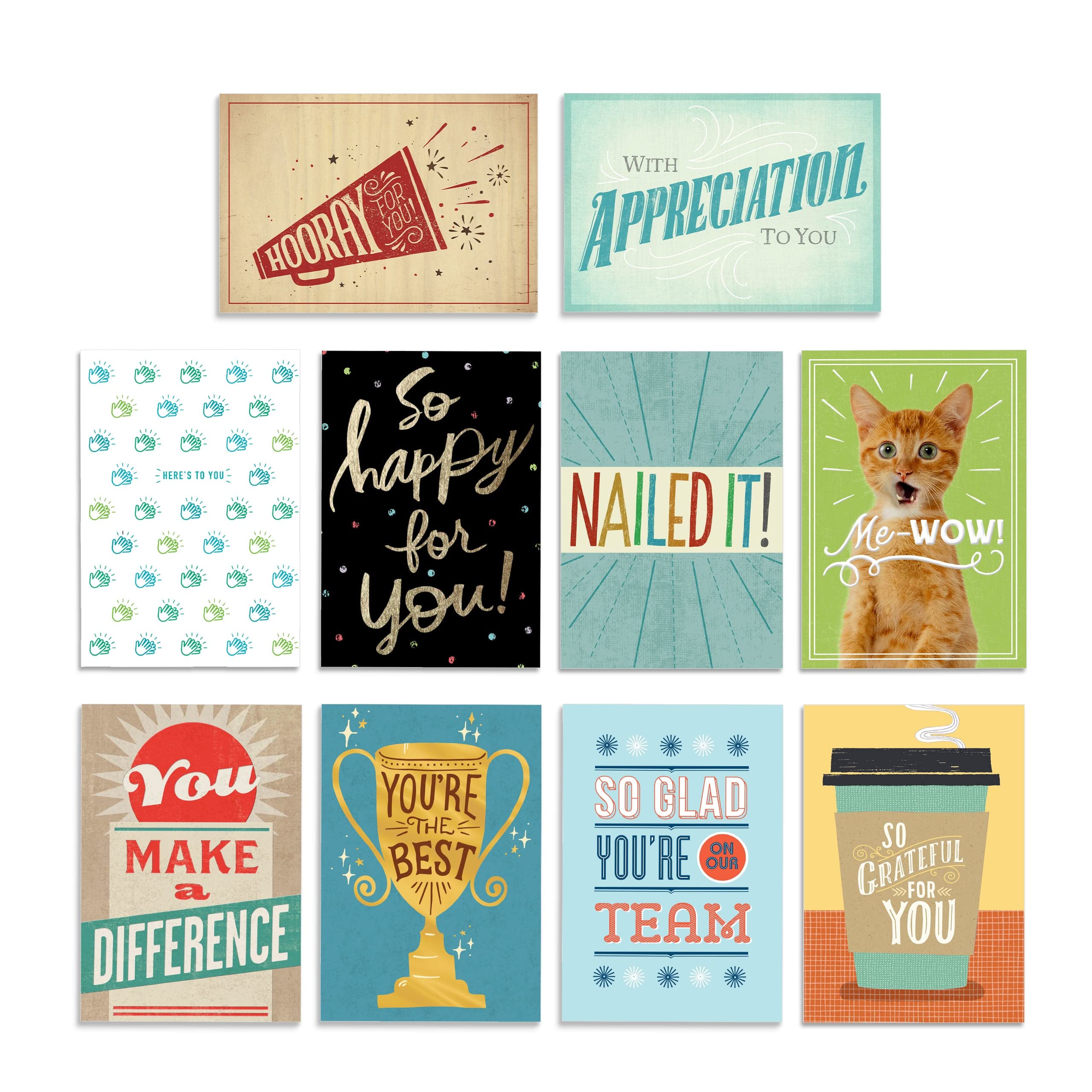 Hallmark Business Employee Appreciation Cards - Star Quality (150-Pack Assorted Greeting Cards) - Perfect for Office Recognition, Staff Awards & Team Motivation