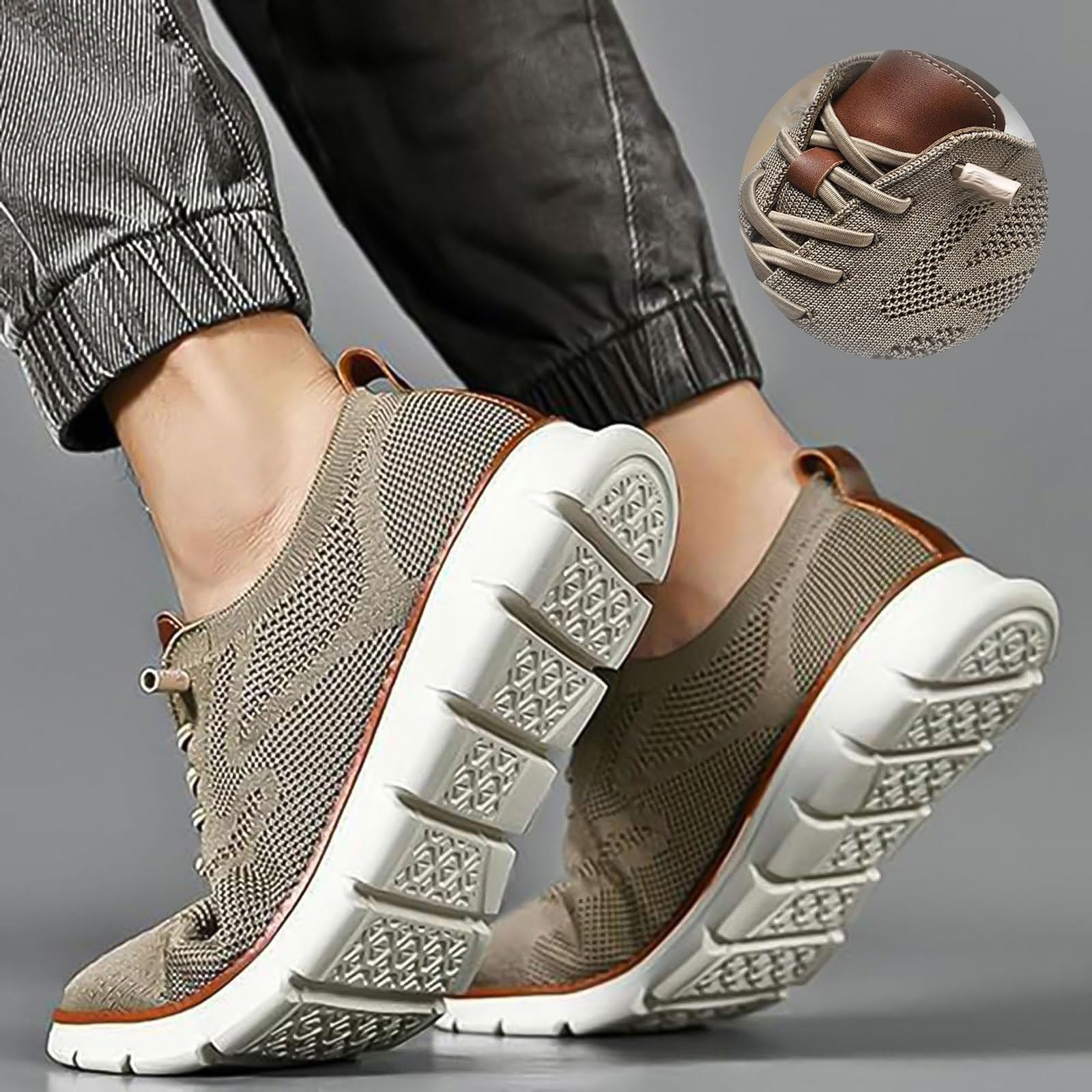 Men's Wearbreeze Shoes - Breathable Mesh Dress Shoes for Wide Feet | Comfortable Urban Walking & Office Wear