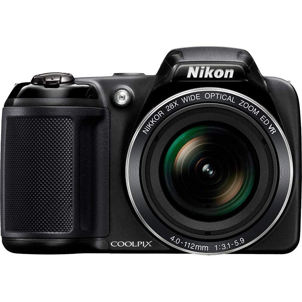 Nikon Coolpix L340 20.2MP Digital Camera with 28x Optical Zoom and 3-inch LCD (Renewed) - Perfect for Travel, Wildlife Photography & Family Events