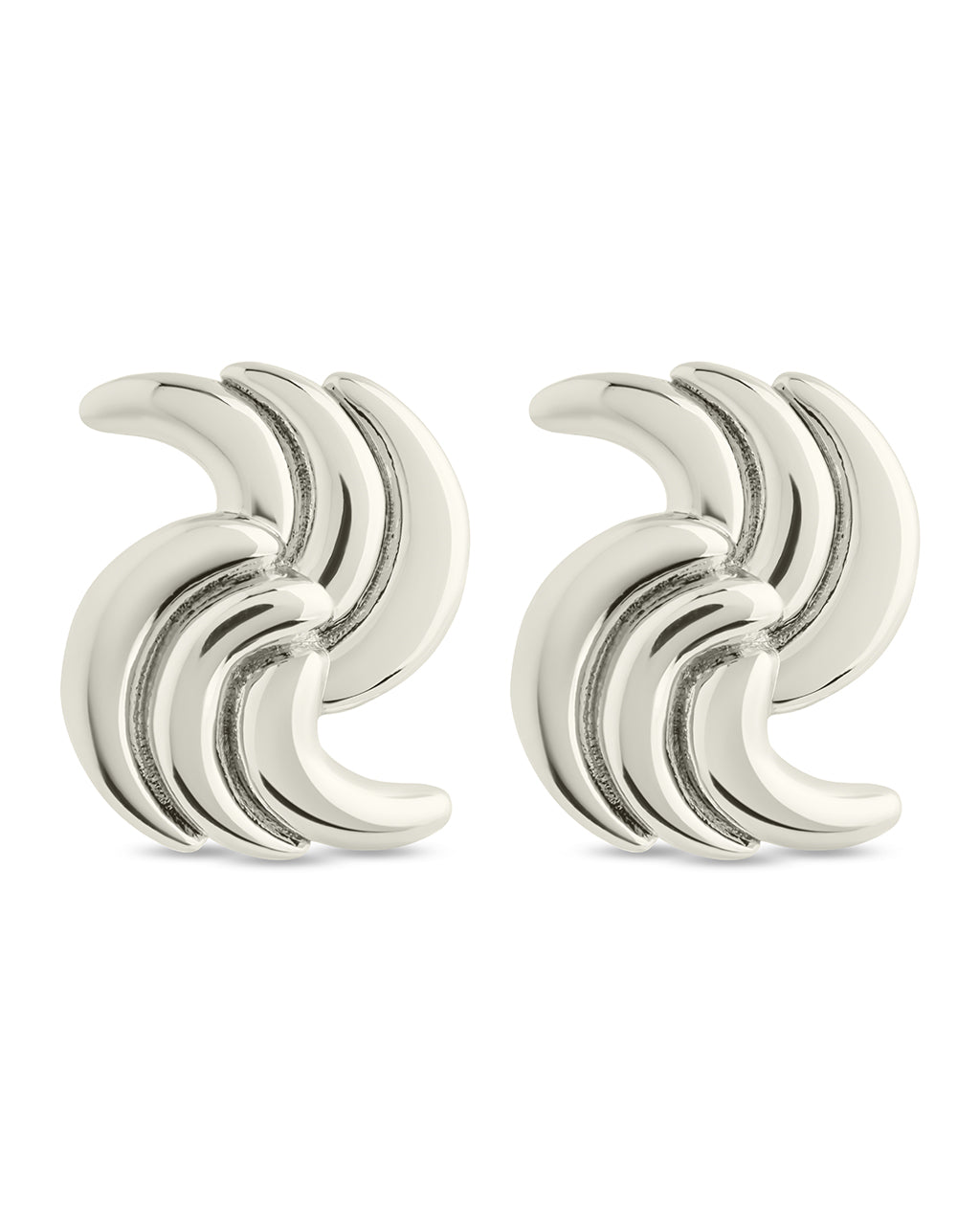 Leni Twist Statement Studs Earrings - Trendy & Unique Fashion Jewelry for Women | Perfect for Parties, Weddings & Everyday Wear