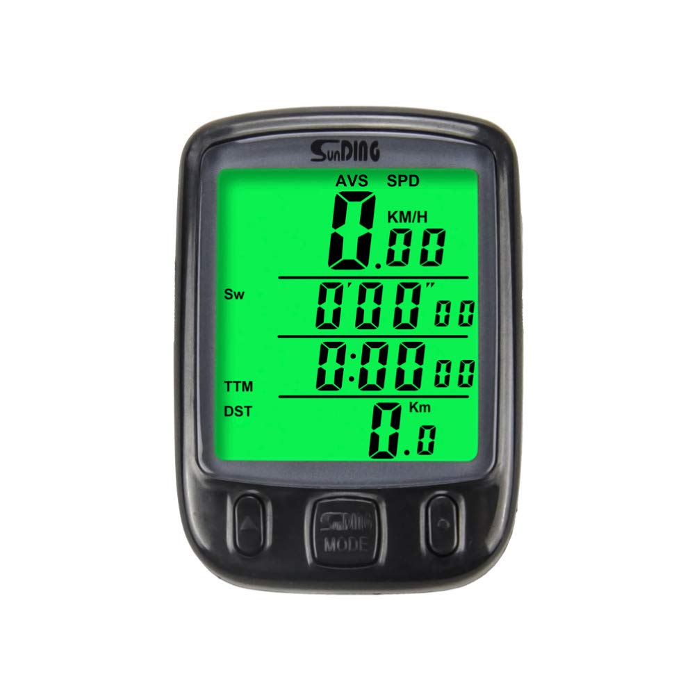 Garneck Bike Computer - Wired Bicycle Speedometer & Odometer with Multi-Function Display, Waterproof Cycling Accessory (Black) - Perfect for Road Bikes, Mountain Bikes & Commuting