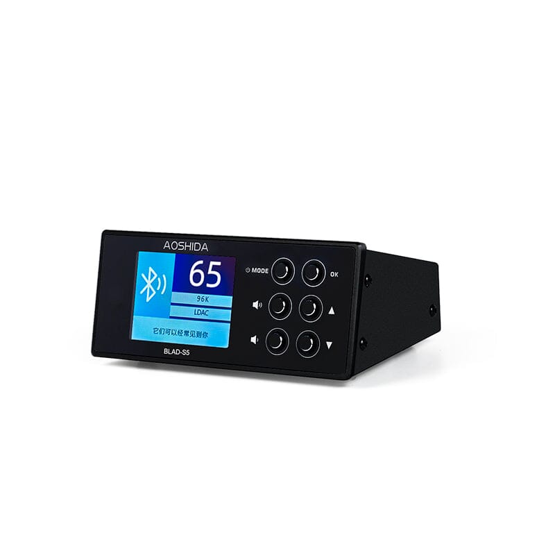 AOSHIDA BLAD S5 ES9038 Bluetooth 5.0 & FM Audio Receiver DAC Converter - High Fidelity Wireless Music Streaming for Home, Car, and Office