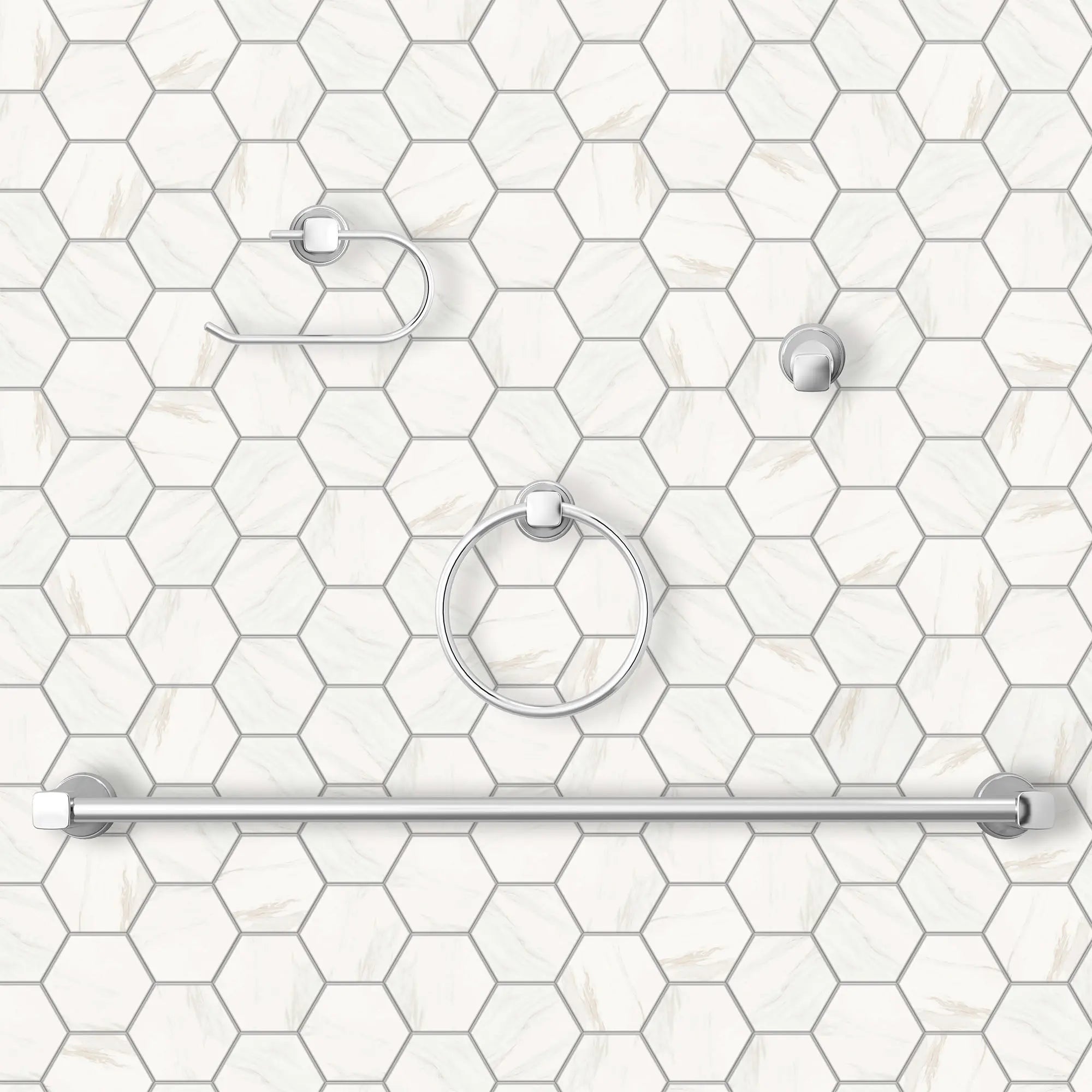 24 Inch Stainless Steel Towel Bar - Glenmere Bathroom Towel Rack with Rust-Resistant Finish for Bathroom, Kitchen, and Spa Decor (Wall Mounted)