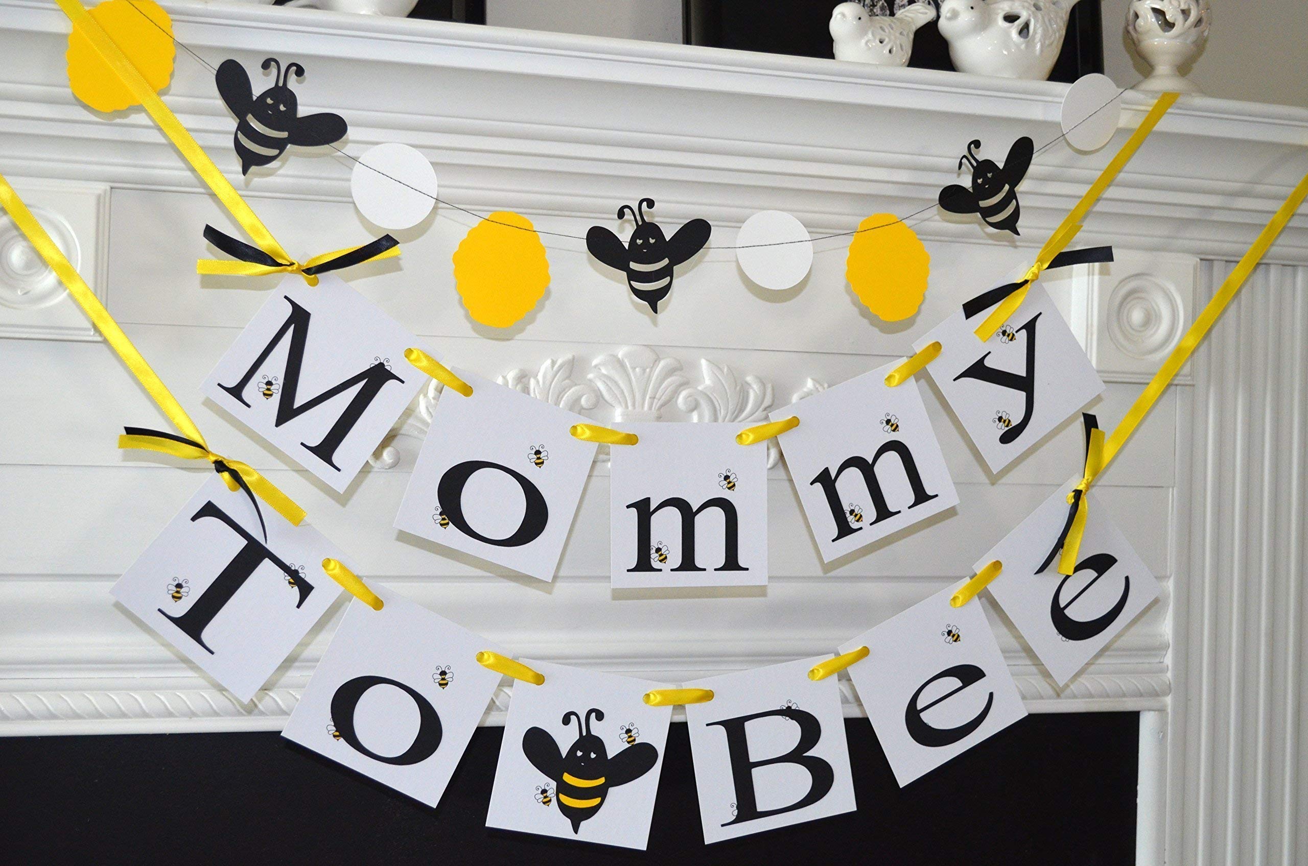 Bumble Bee Baby Shower Banner - Gender Reveal Party Decor - 'Mommy to Bee' & 'What Will It Bee' Theme - Perfect for Nursery Decorations & Gender Announcement Celebrations