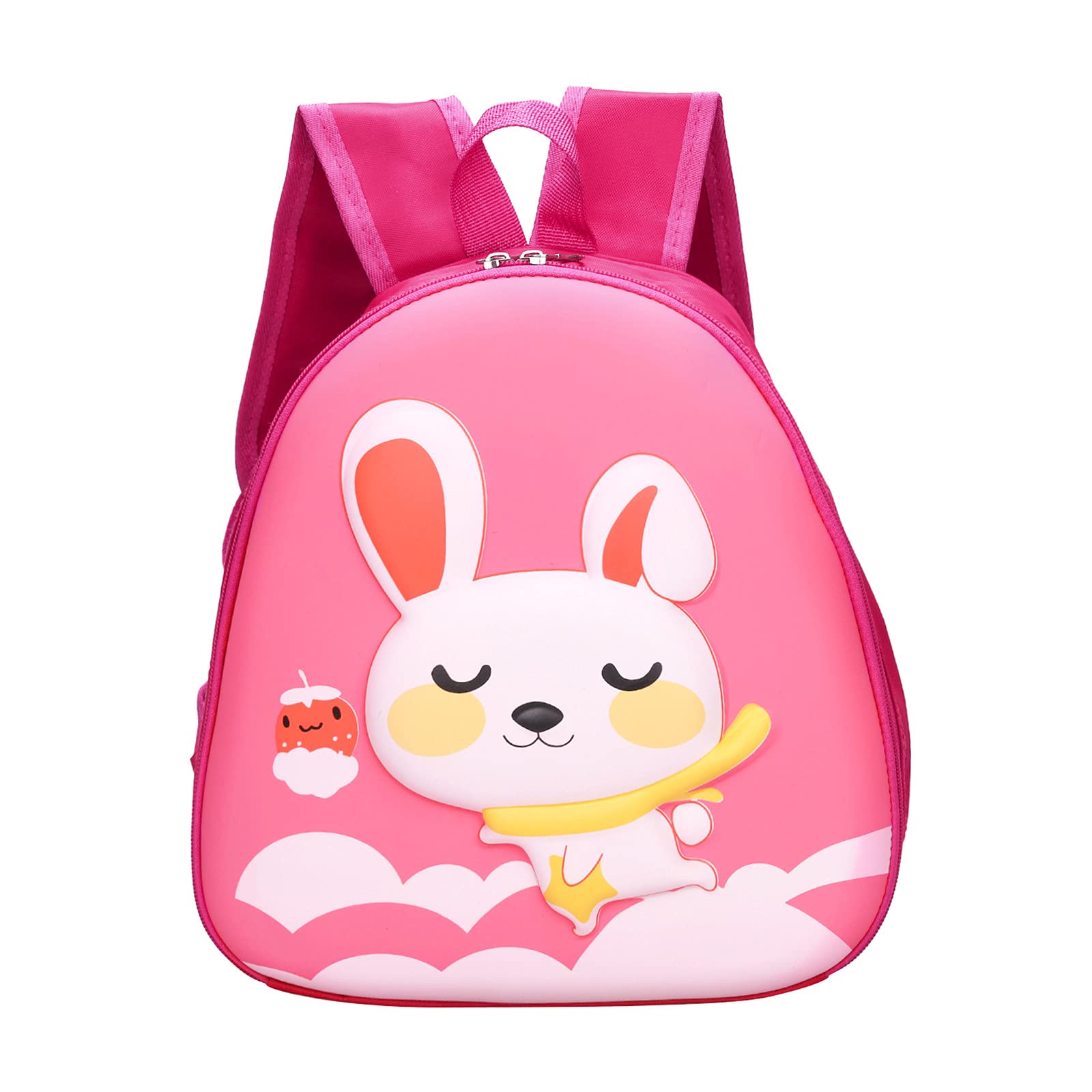 Duseedik Japanese Style School Backpack for Girls - Cute Steamed Bun Design Kids Backpack for Elementary School (Red, One Size) - Perfect for School, Travel & Daily Use