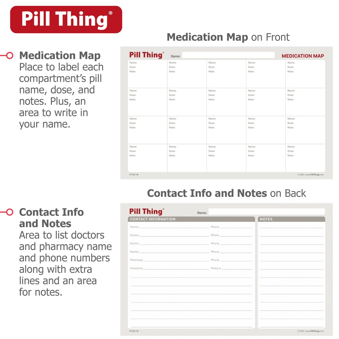 Large Monthly Pill Organizer with Built-in Handle - Deep Compartment Medicine Case with Airtight Lid - Travel Pill Box for Daily Medication & Vitamins - Perfect for Home, Office, and Travel Use