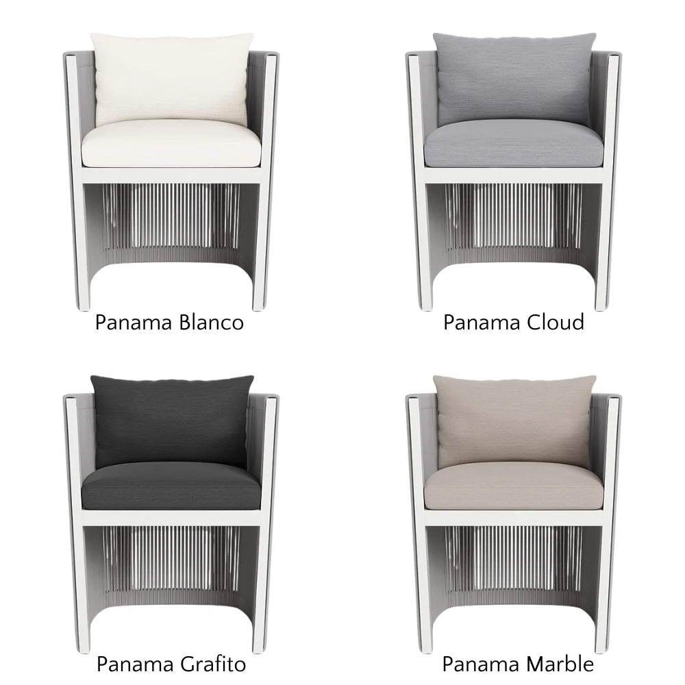 Antigua Outdoor Dining Armchair - Weather-Resistant Patio Chair for Garden, Poolside & Restaurant Use - Comfortable & Durable All-Weather Furniture