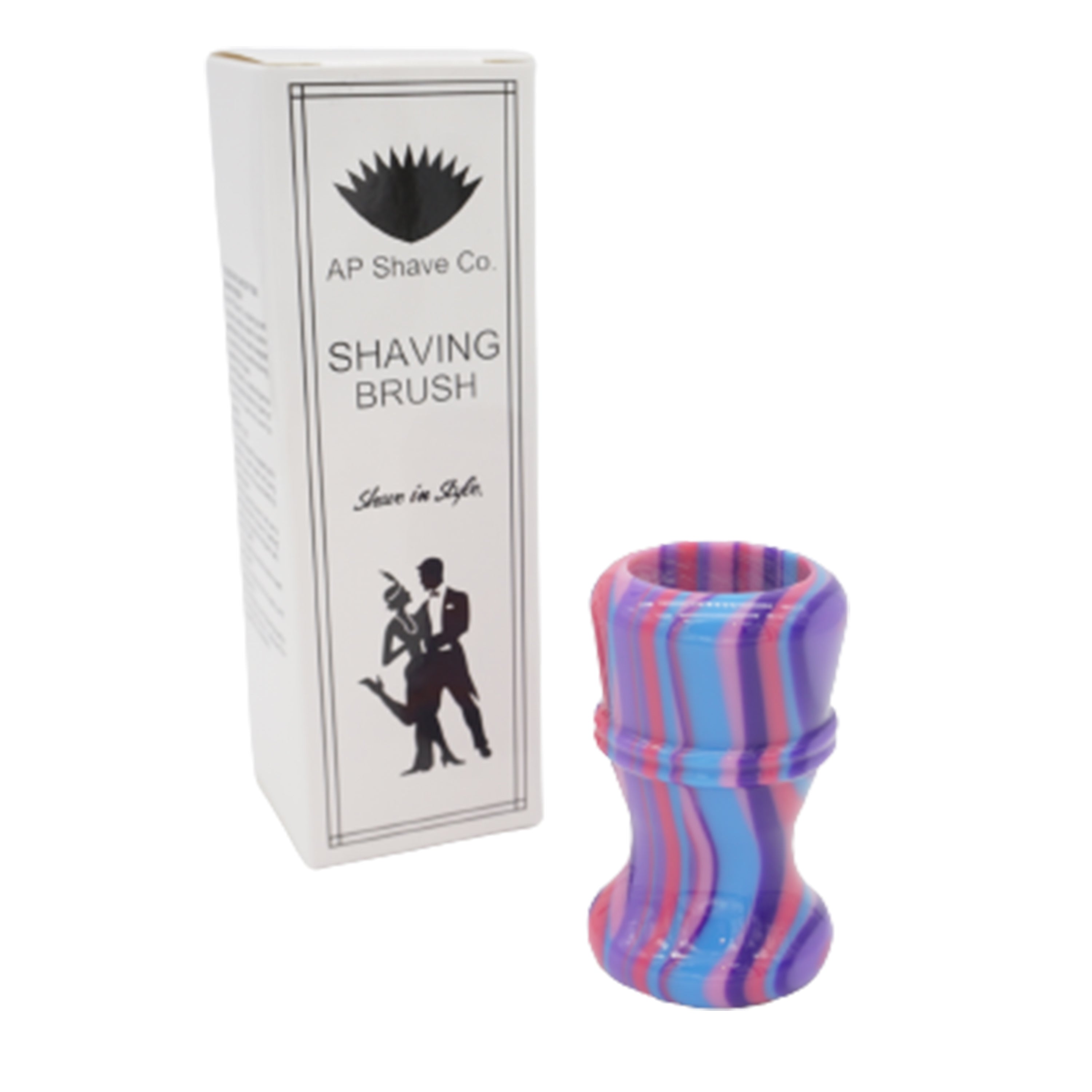 Premium Handcrafted Purple Haze Shaving Brush Handle - Compatible with 24mm & 26mm Knots - Perfect for Wet Shaving & Grooming Gifts for Men