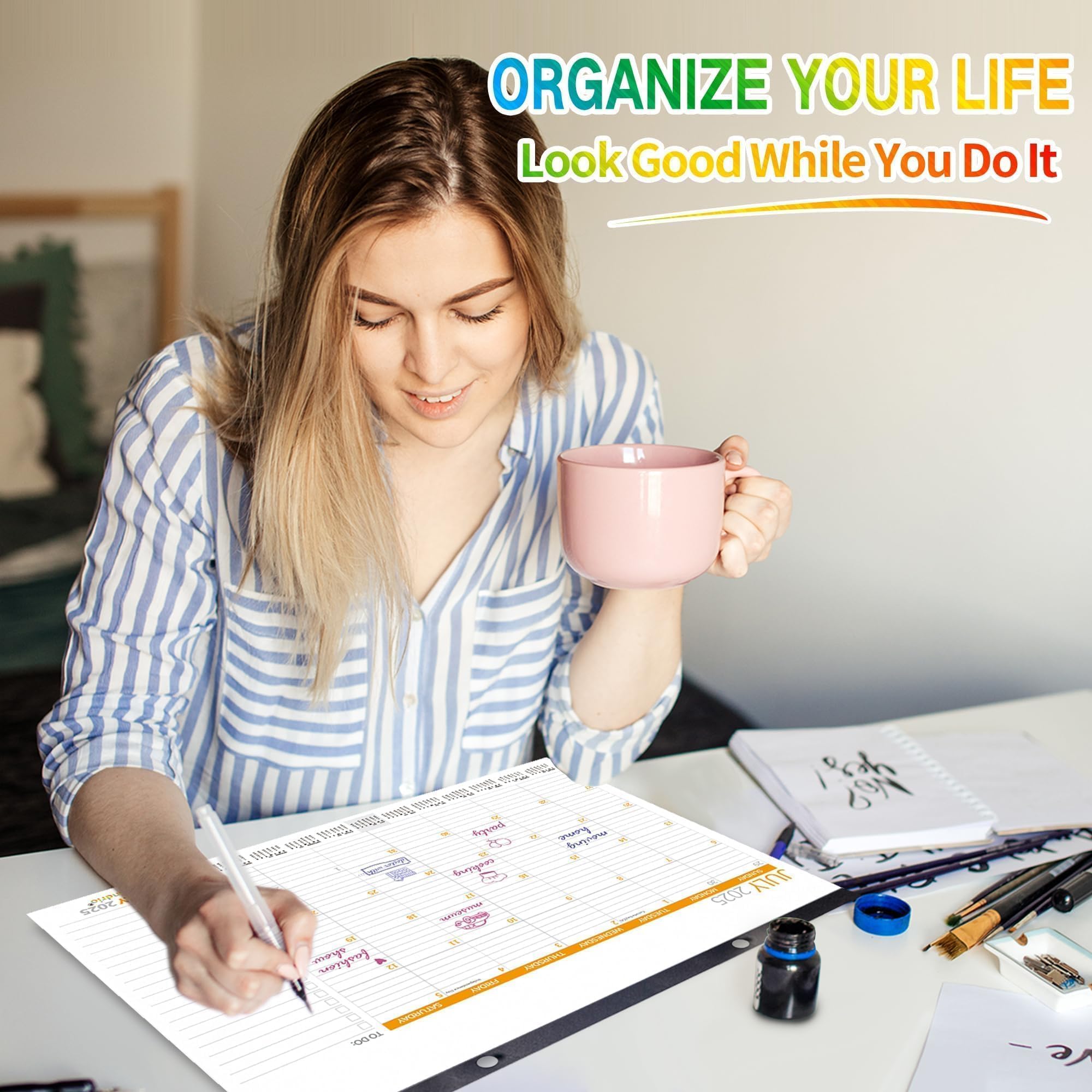 2025 Desk & Wall Calendar - 12 Month Planner (January-December) | 17