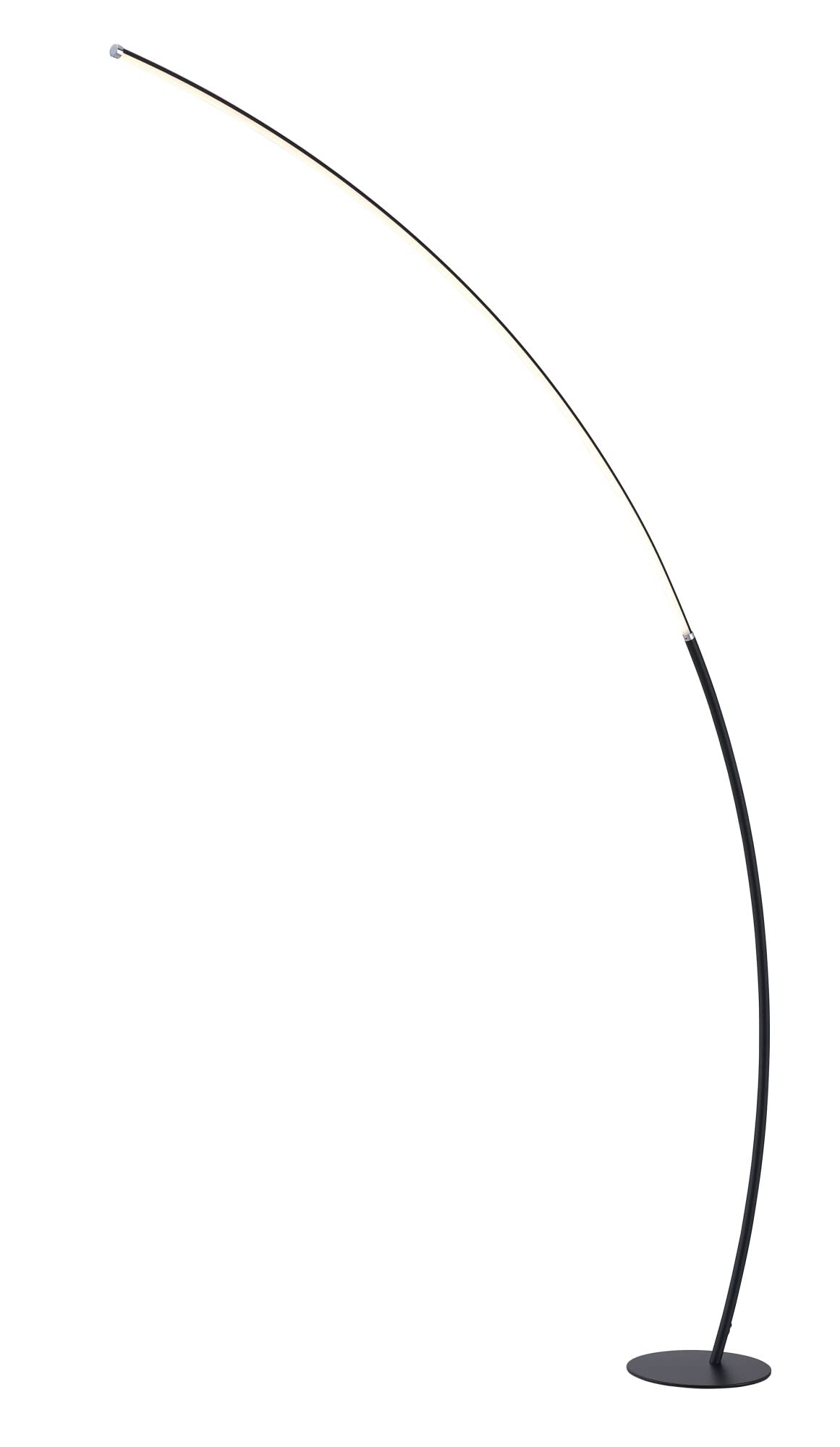 Lite Source LED Arch Lamp - 30W Black Modern Floor Light for Living Room, Bedroom & Office (Model: LS-83561BLK) | Energy Efficient LED Lighting for Home & Workspace