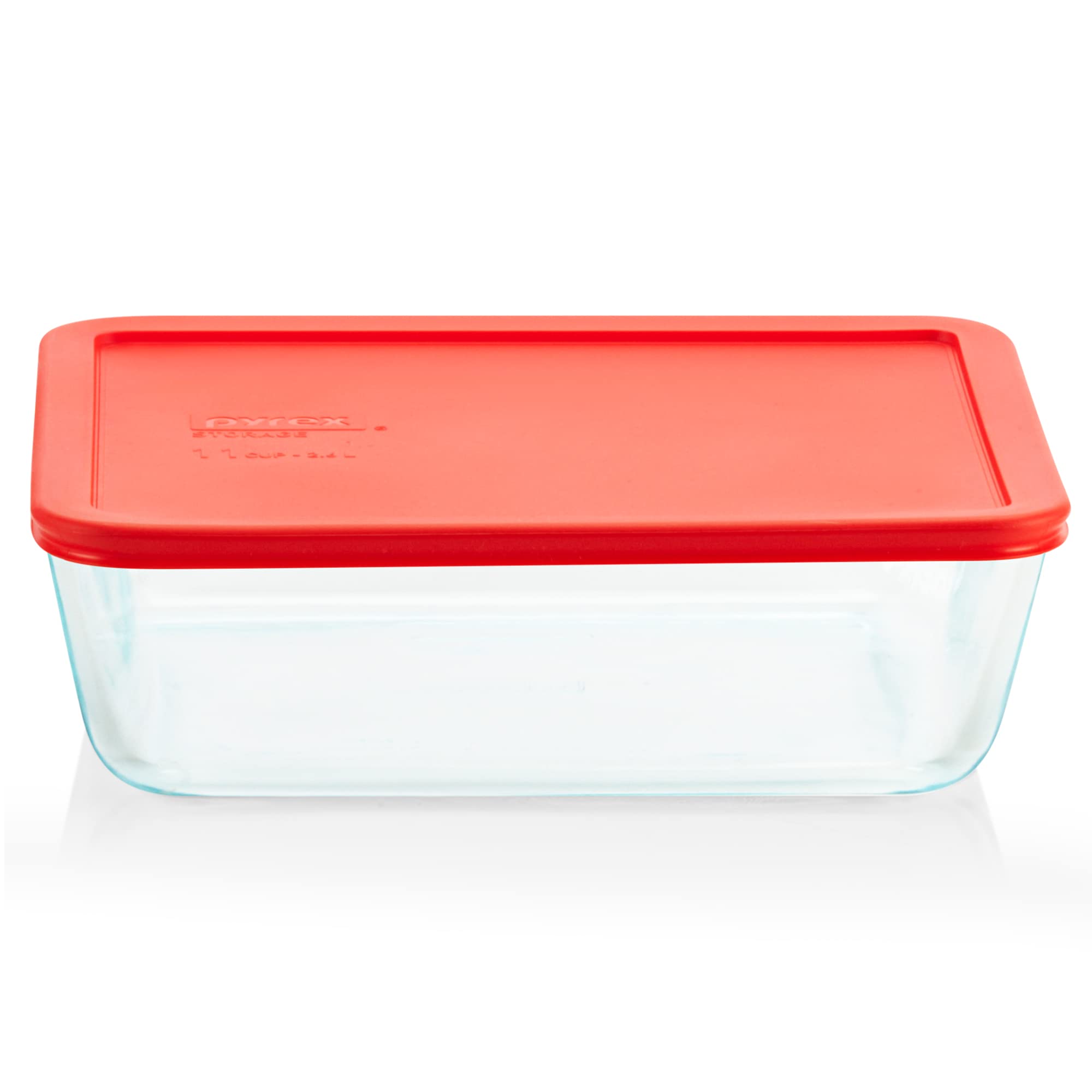 Pyrex Simply Store 11-Cup Glass Food Storage Container with BPA-Free Plastic Lids - Freezer, Microwave & Dishwasher Safe - Airtight for Meal Prep, Leftovers & Bulk Food Storage - Ideal for Kitchen, Office & Picnics