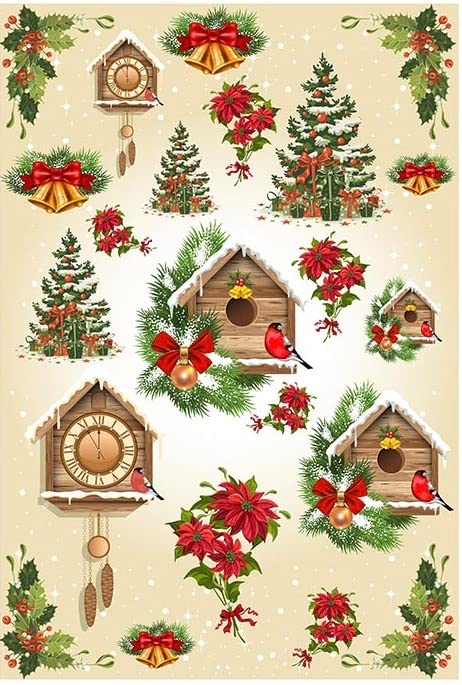 Christmas Bird House - 2 Sheets