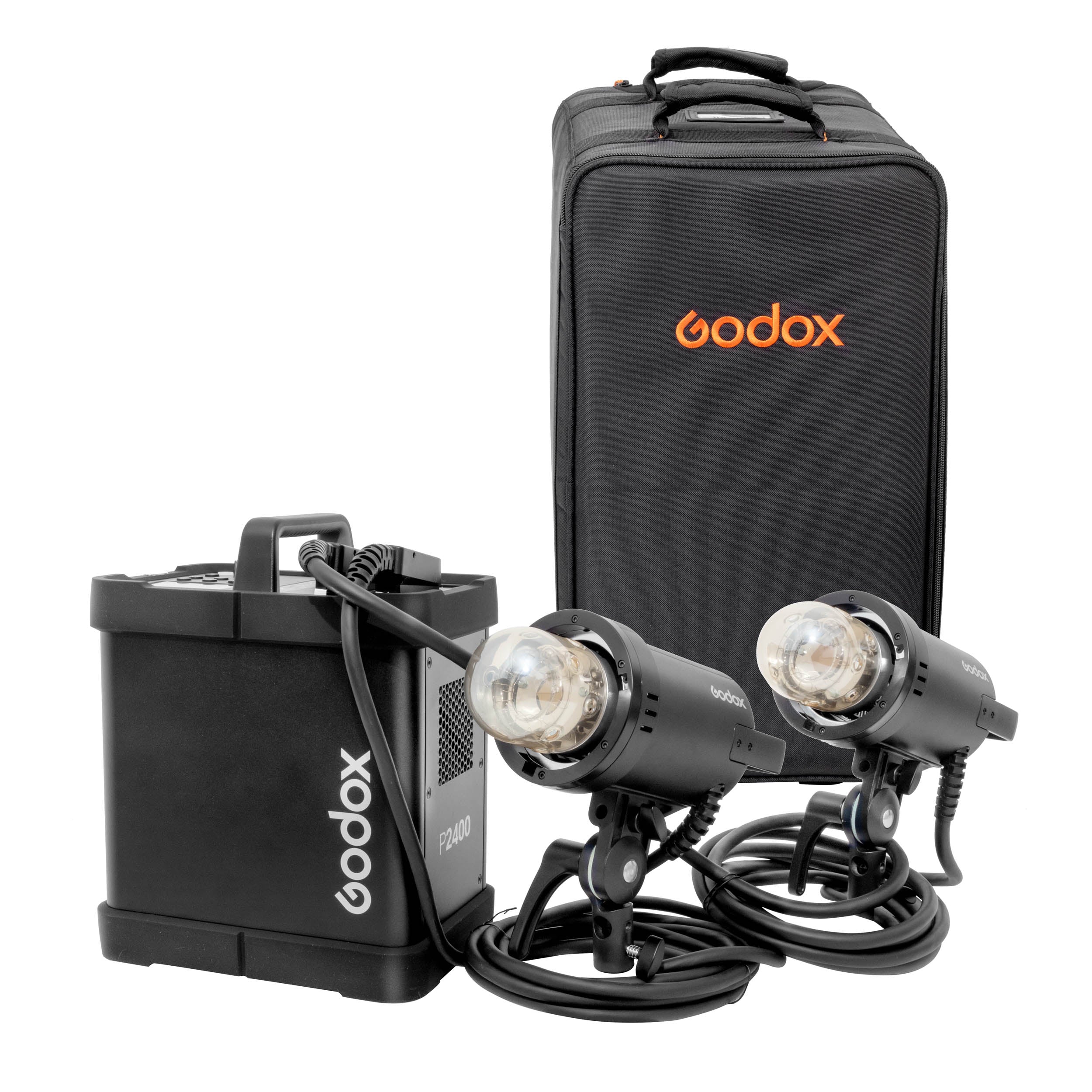GODOX P2400P 2400W Studio Flash Pack with 2 H2400P Flash Heads - Professional Photography Lighting Kit for Portraits, Product Shoots & Commercial Studios