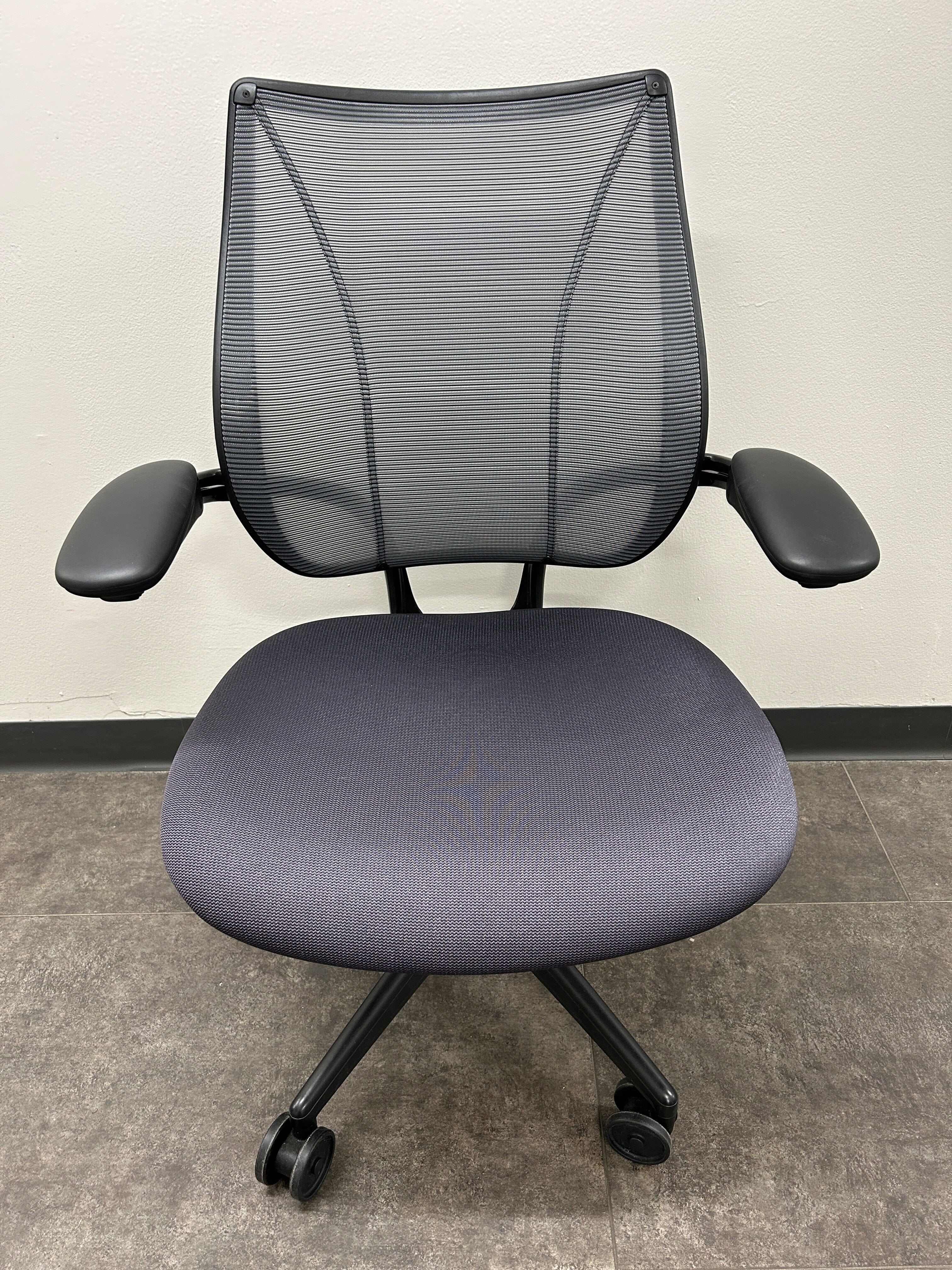 Refurbished Humanscale Liberty Ergonomic Office Chair - Adjustable Lumbar Support & Tilt for Home & Workspace Comfort
