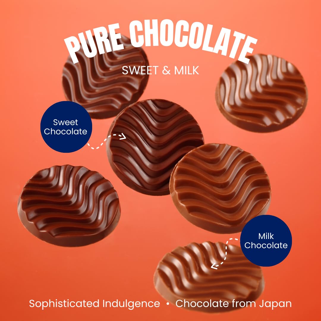 Premium ROYCE' Pure Chocolate Assortment - Sweet & Milk Chocolate Gift Box (40 Pieces) | Authentic Japanese Hokkaido Chocolate | No Artificial Preservatives | Perfect for Baking, Desserts & Gourmet Gifting